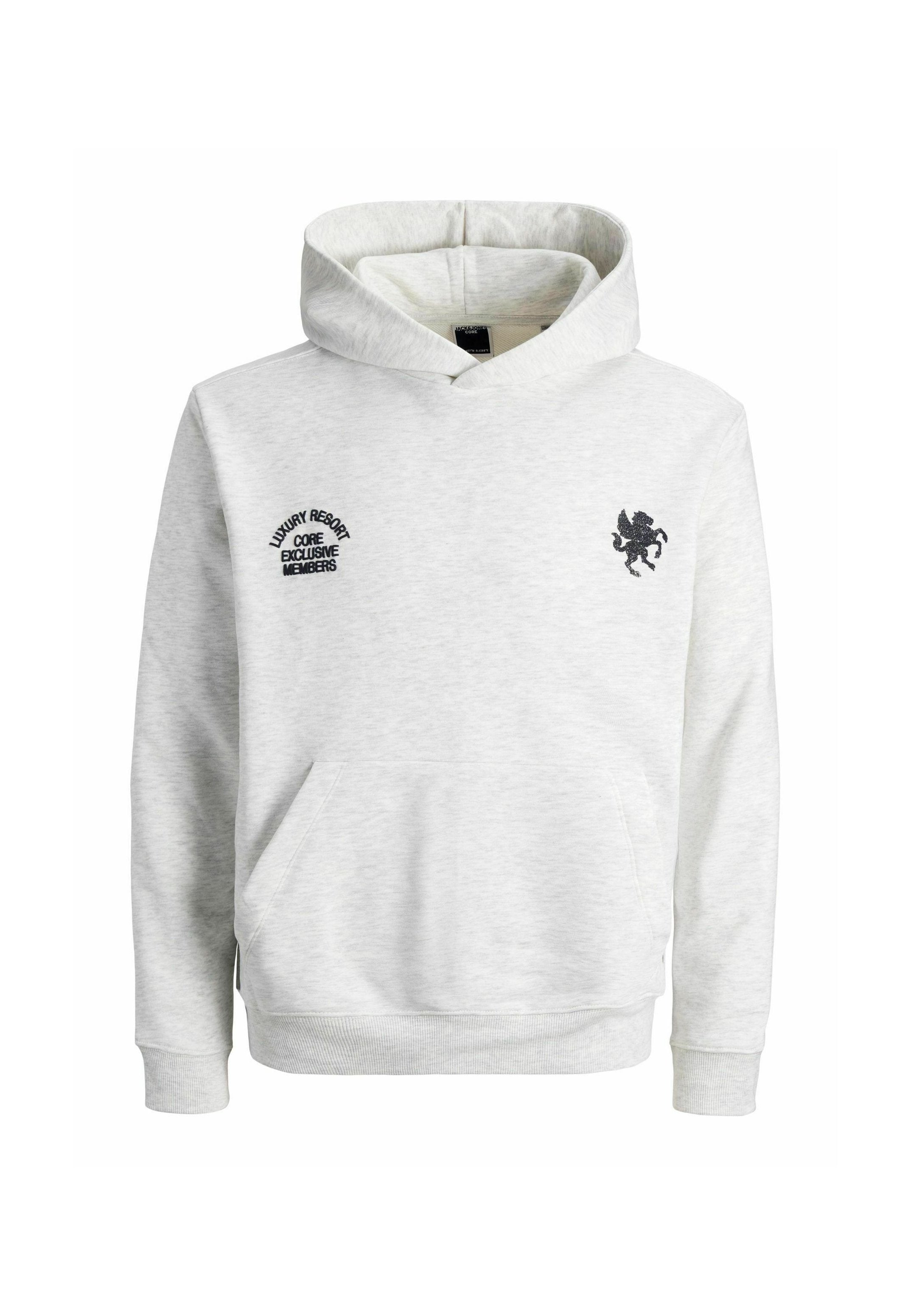 Hoodie - white melange