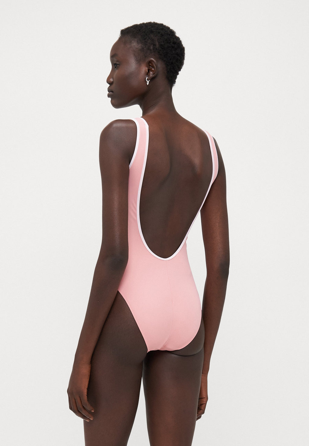 ESSENTIALS ONE PIECE LOGO - Swimsuit - carnation pink