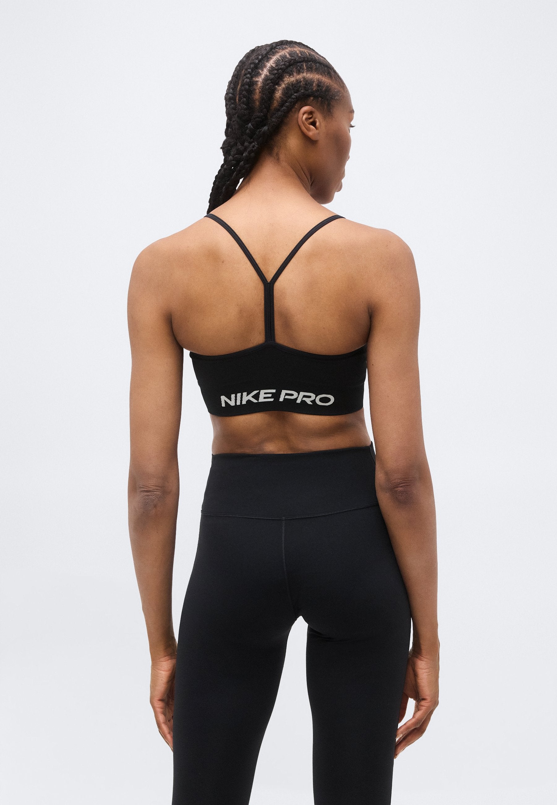 BRA - Light support sports bra - black/white