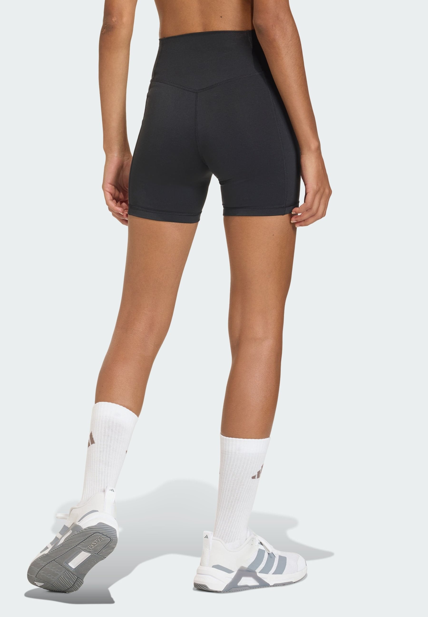 OPTIME ESSENTIALS WORKOUT SHORT LEGGINGS - Leggings - black