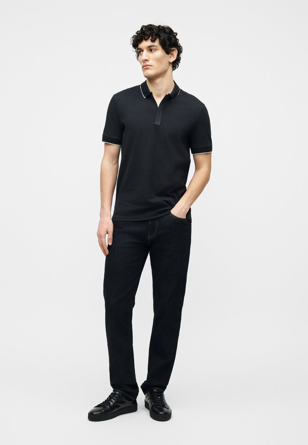 SLIM - Polo shirt - deep navy