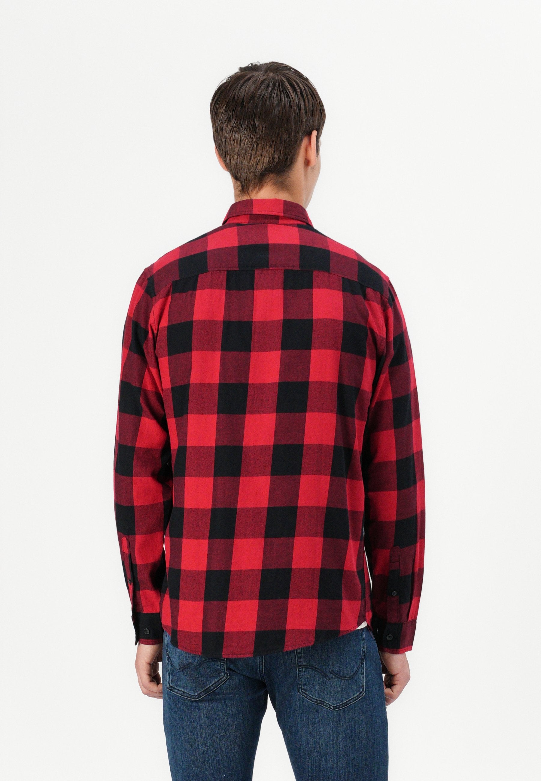 JJEGINGHAM SHIRT - Shirt - brick red