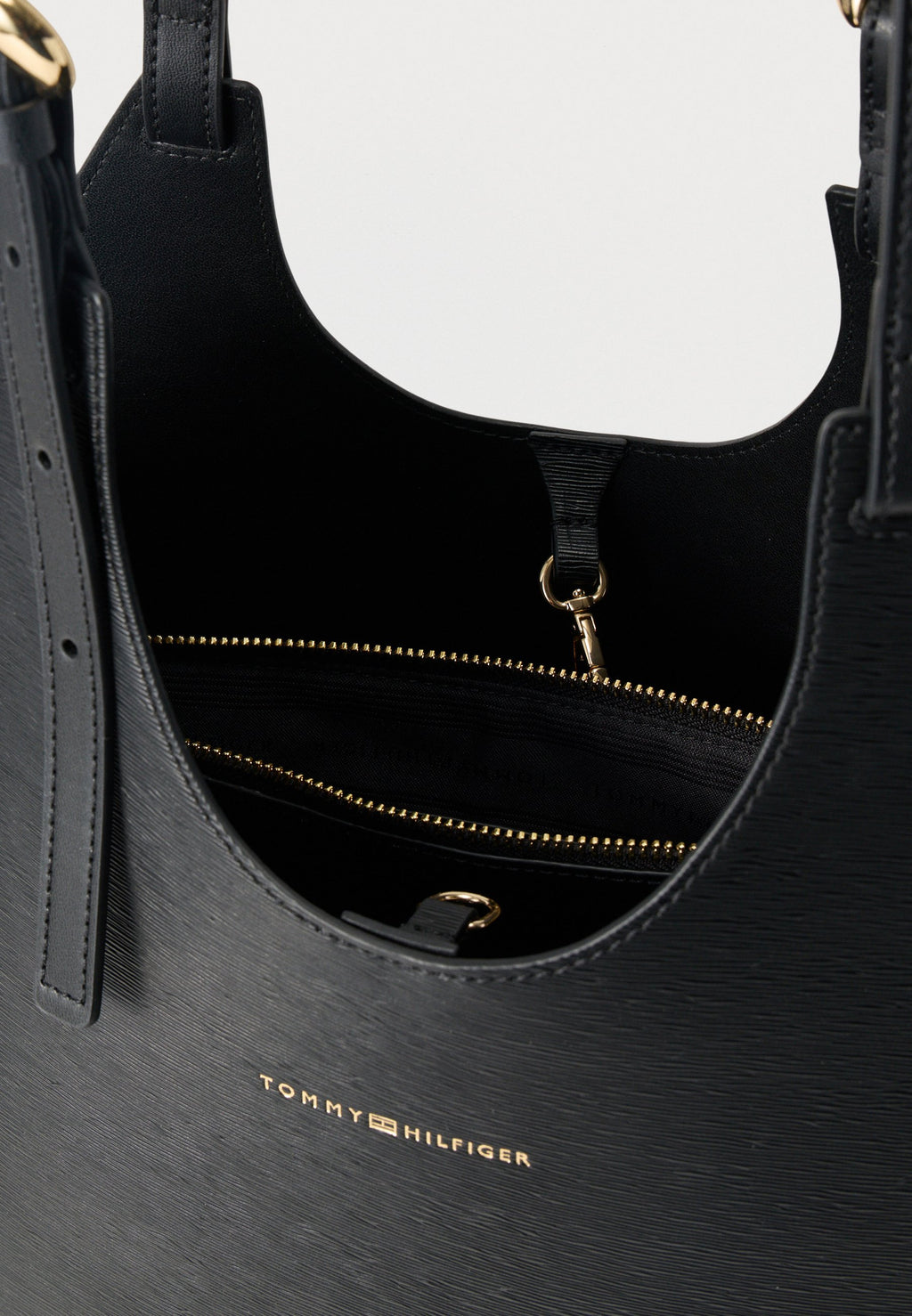METALLIC LOGO TOTE BAG - Tote bag - black