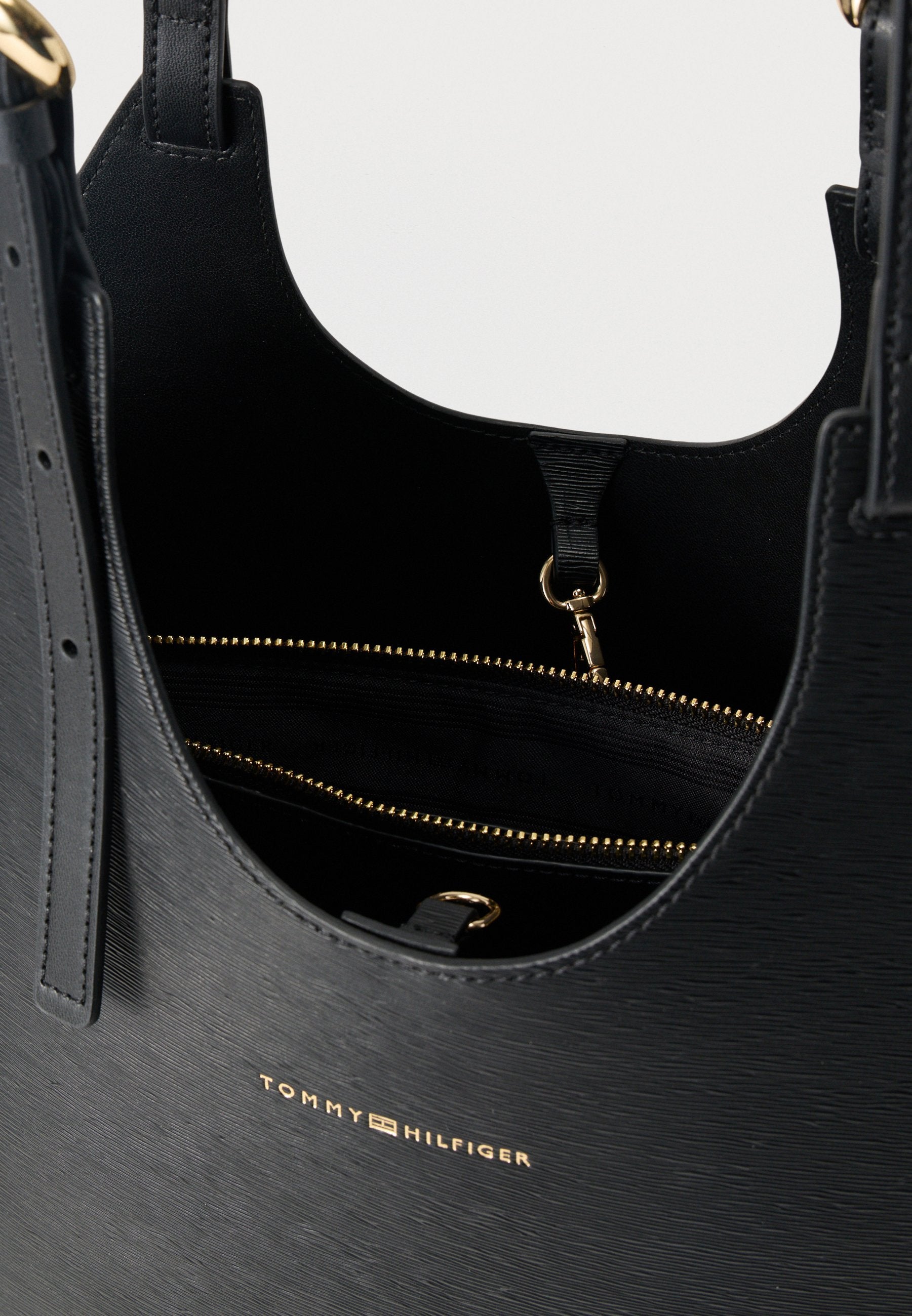 METALLIC LOGO TOTE BAG - Tote bag - black