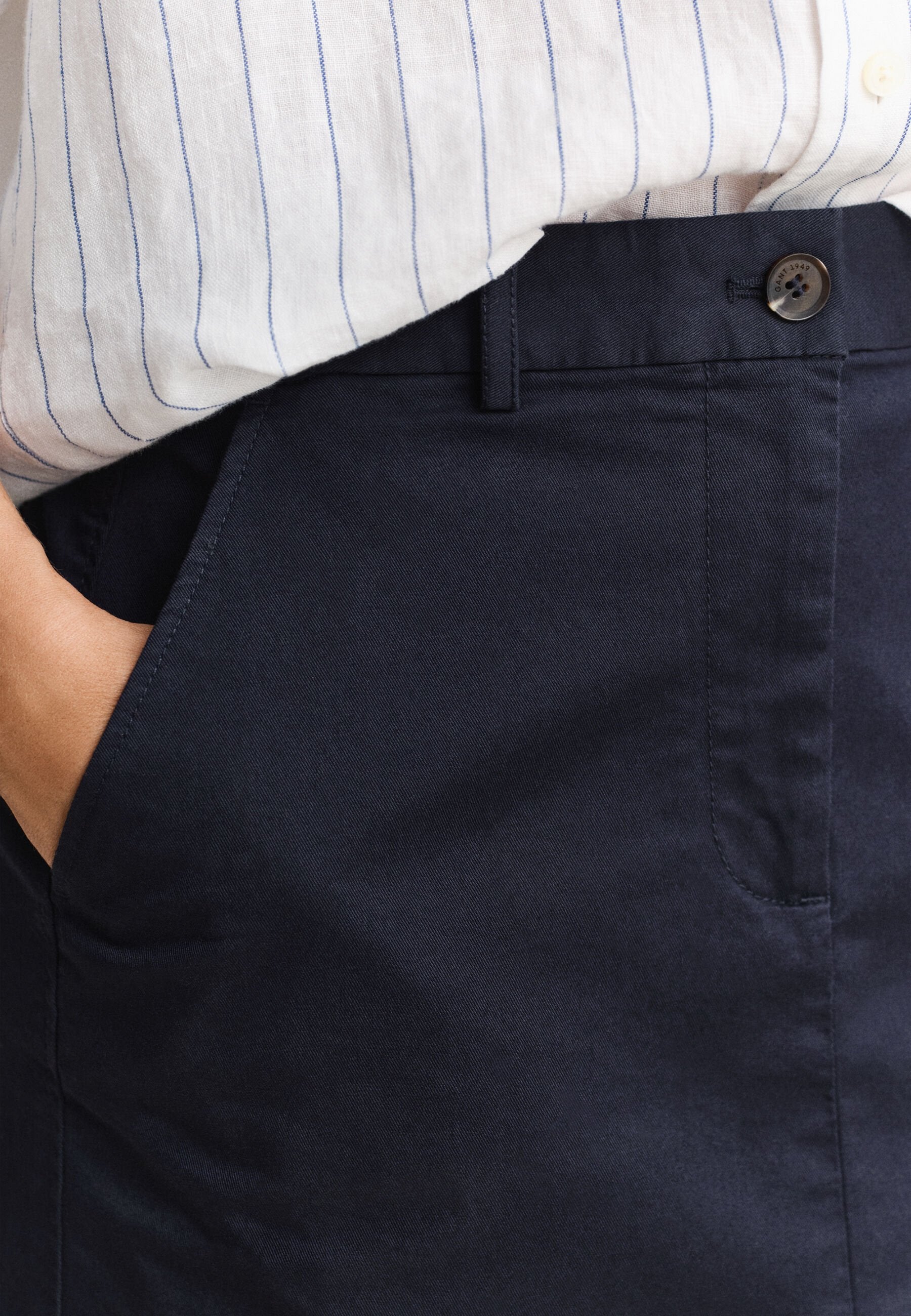CHINO SKIRT - Pencil skirt - evening blue