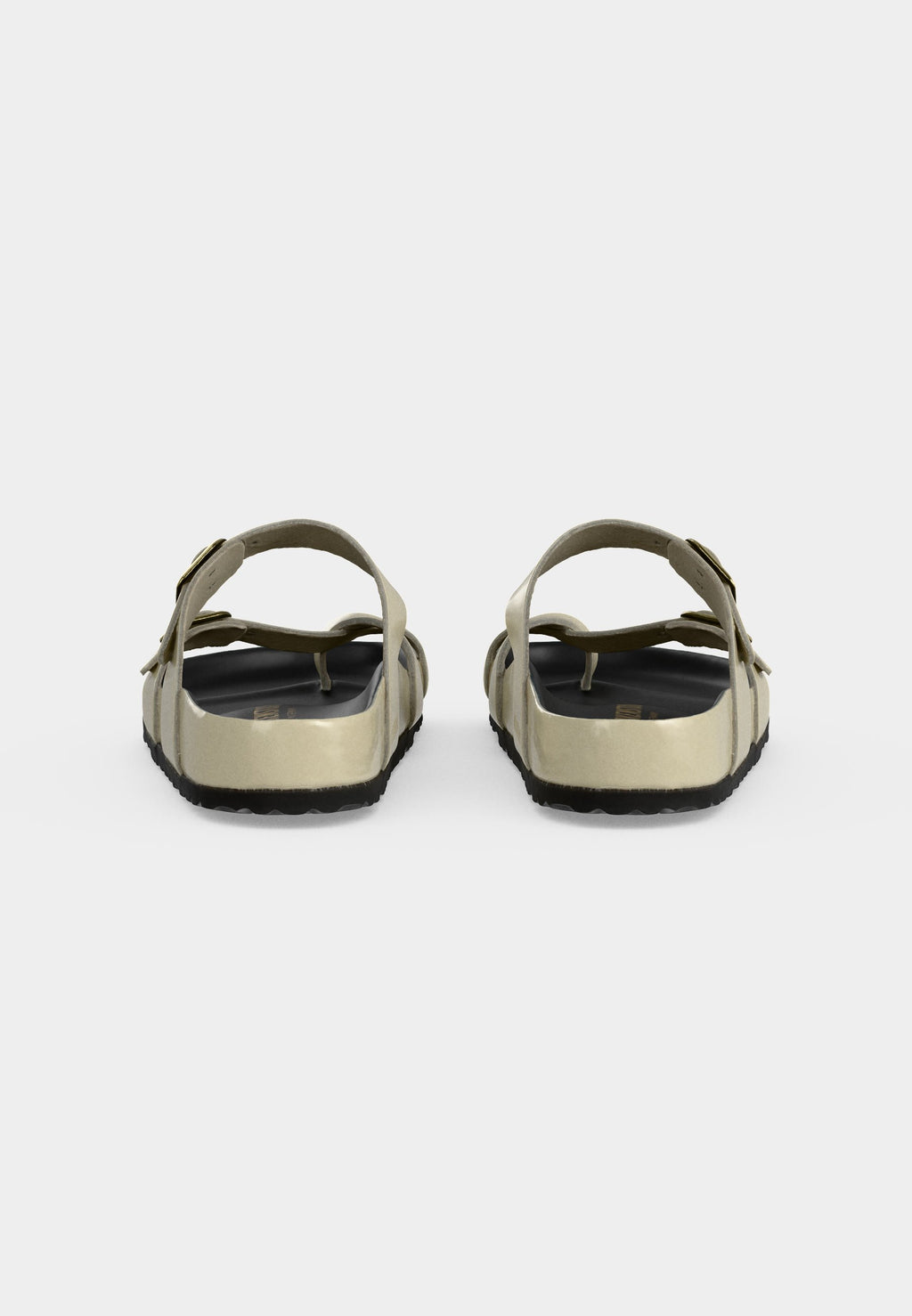 MAYARI BUCKLE LENA REGULAR - T-bar sandals - ecru/black