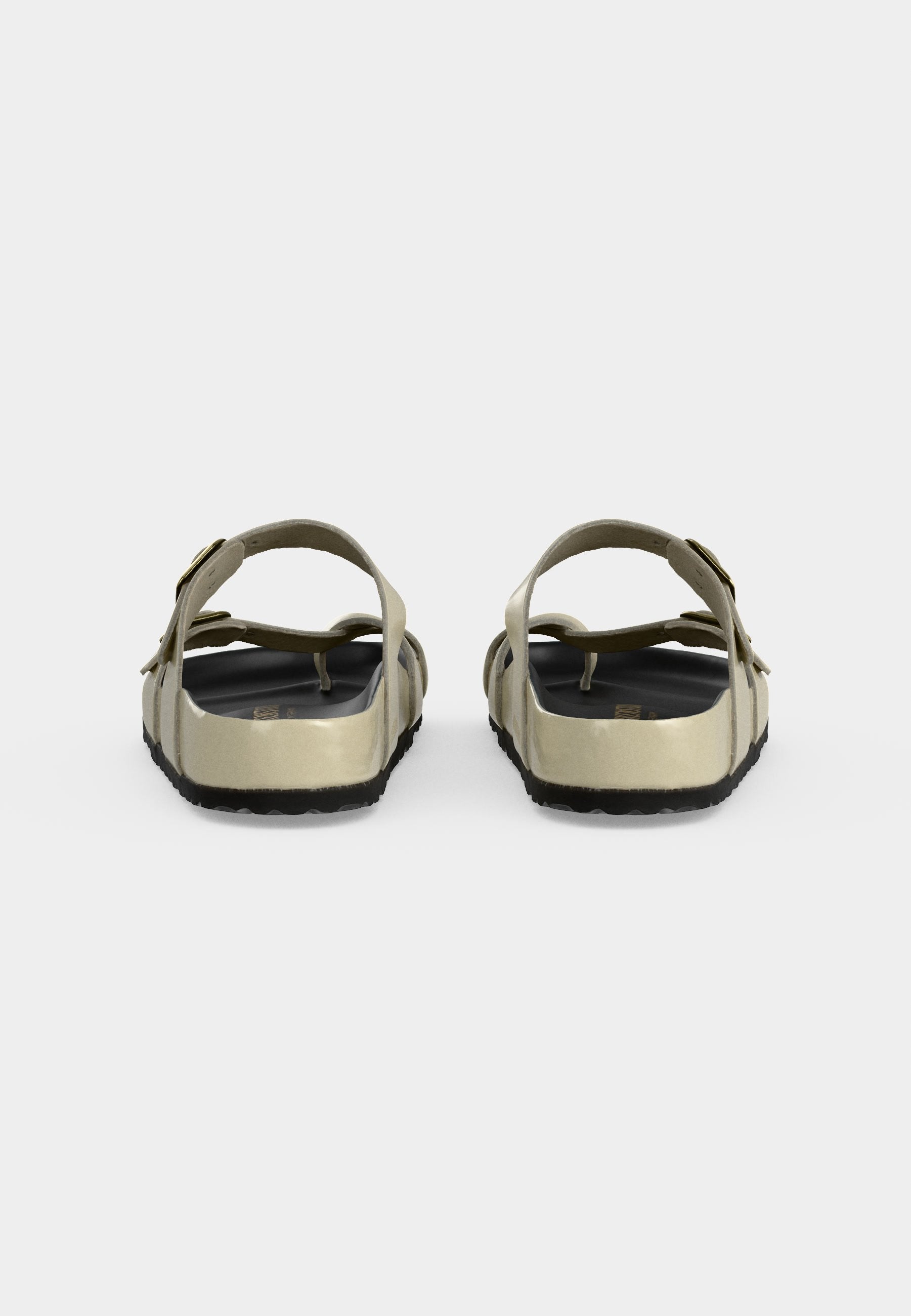 MAYARI BUCKLE LENA REGULAR - T-bar sandals - ecru/black