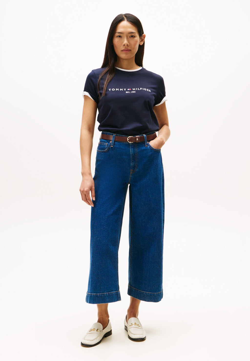 HERITAGE - Tee-shirt imprimé - marine