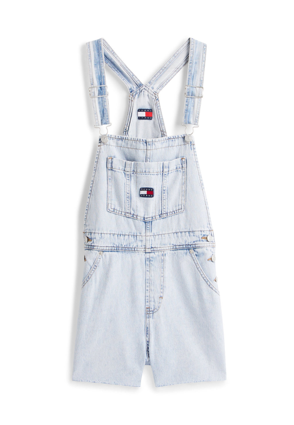 MIA RELAXED DUNGAREE SHORTS - Denim Dungarees - denim light