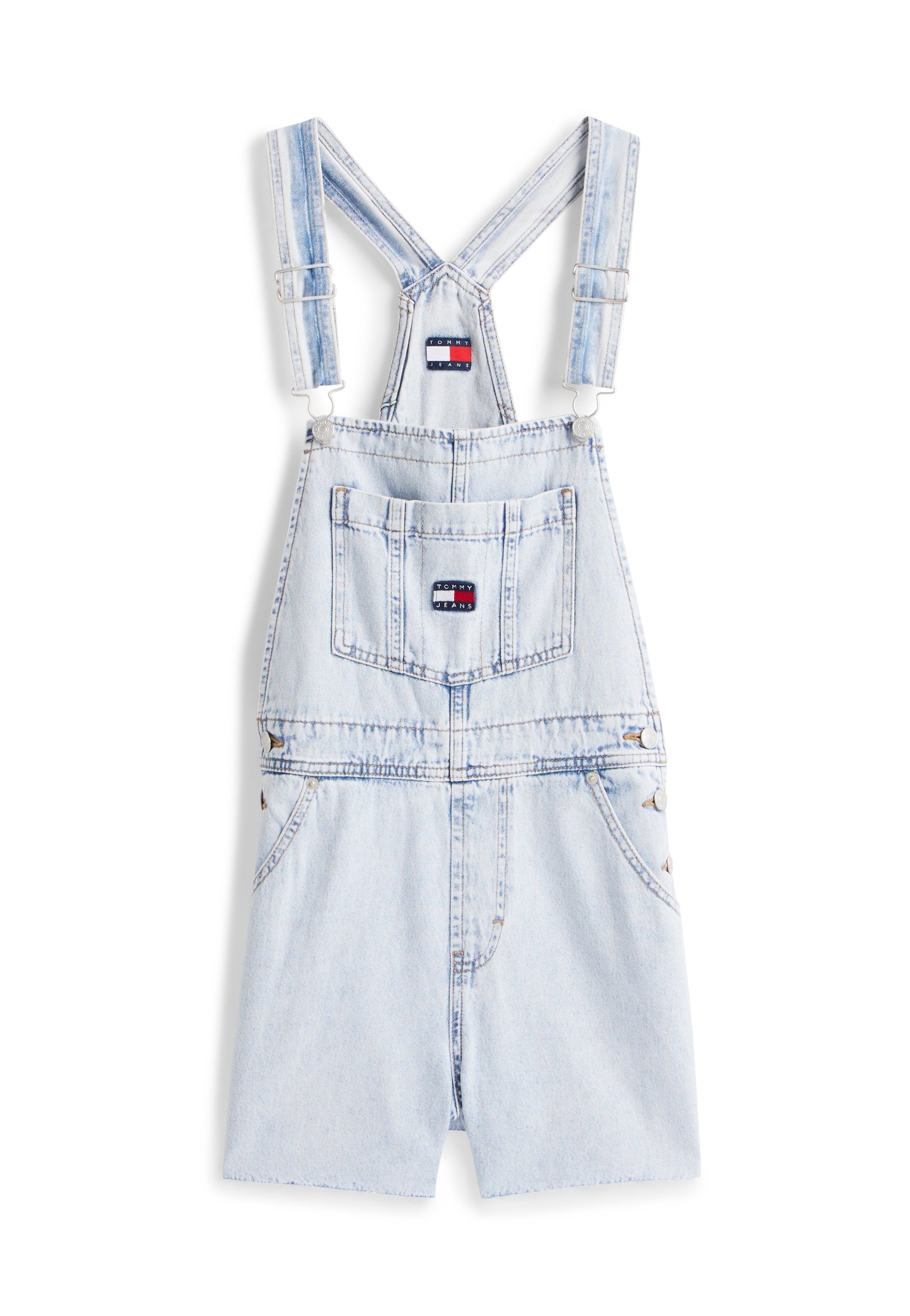 MIA RELAXED DUNGAREE SHORTS - Denim Dungarees - denim light