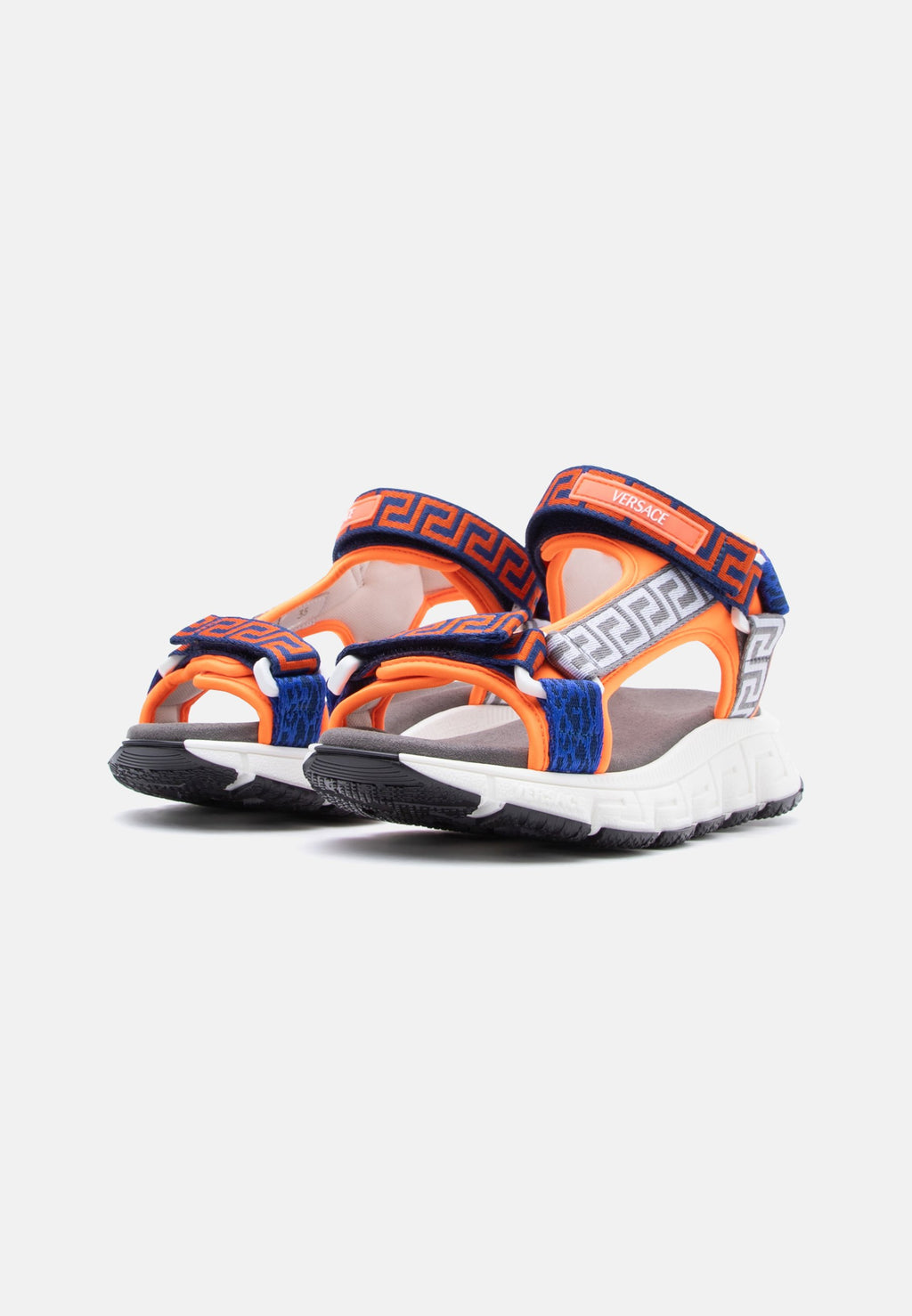 UNISEX - Sandals - arancio fluo/blue
