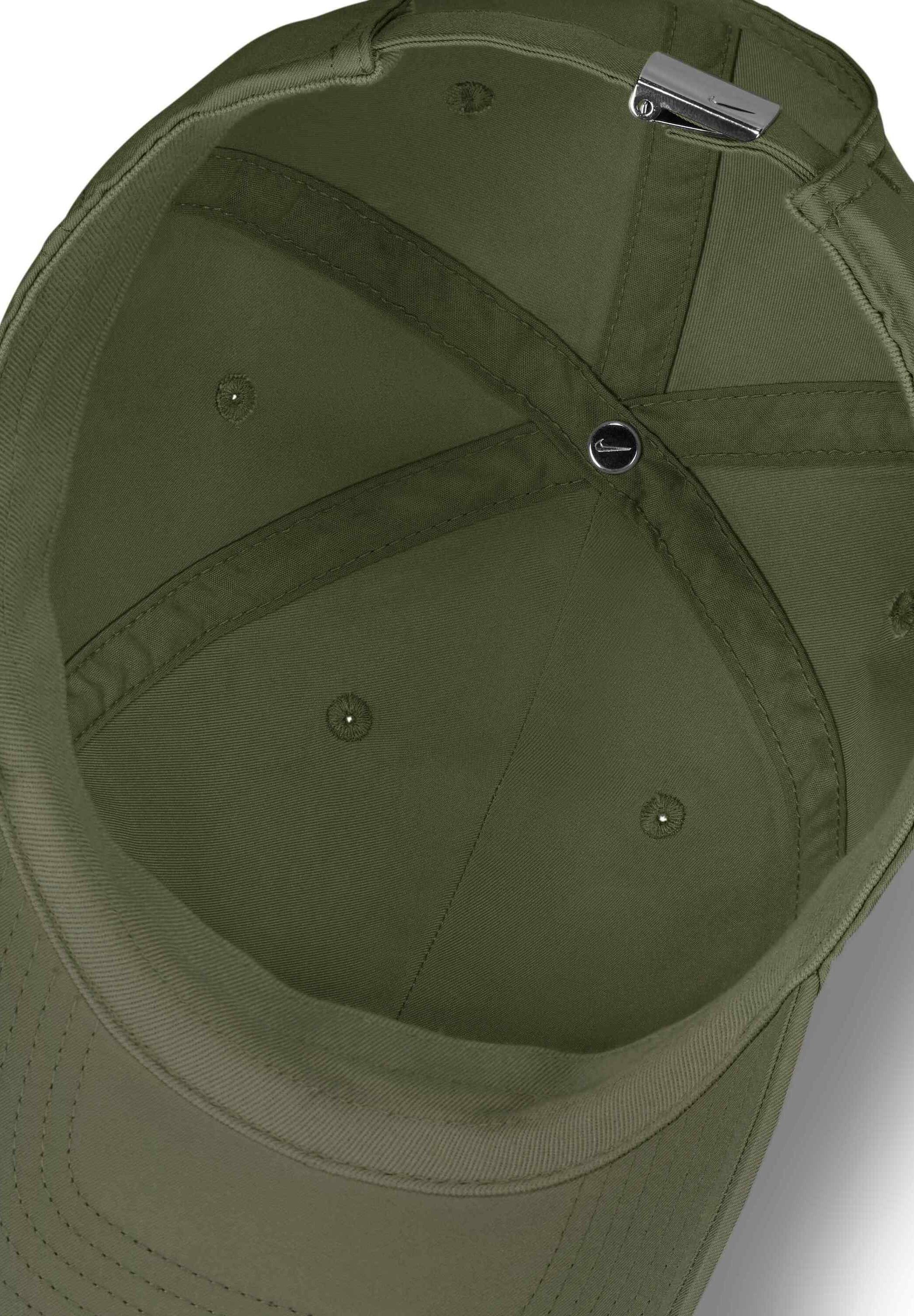 CLUB UNISEX - Casquette - olive moyenne argent métallisé