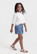 FASHION  - Denim shorts - light wash