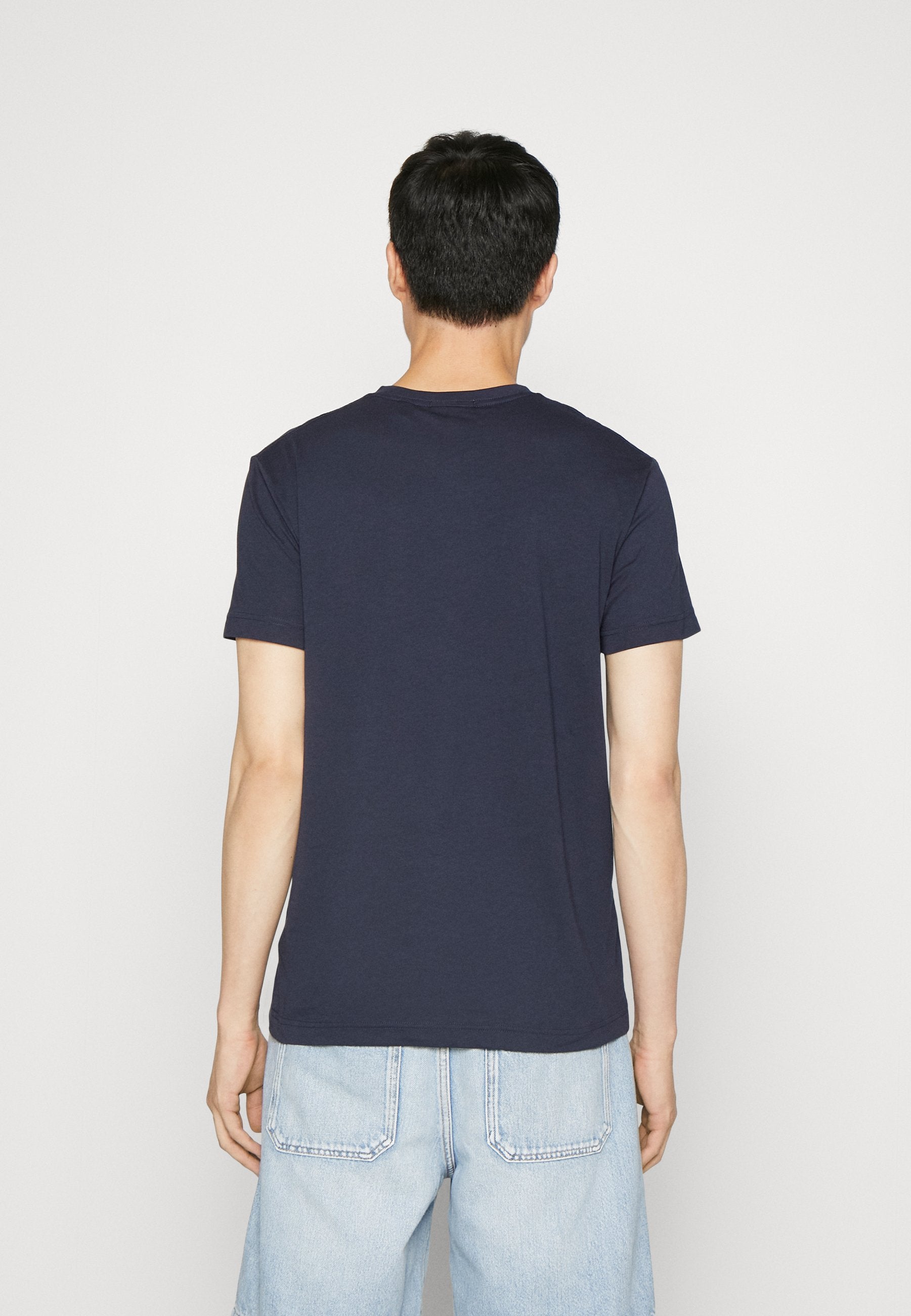 SHIELD V NECK - Basic T-shirt - evening blue