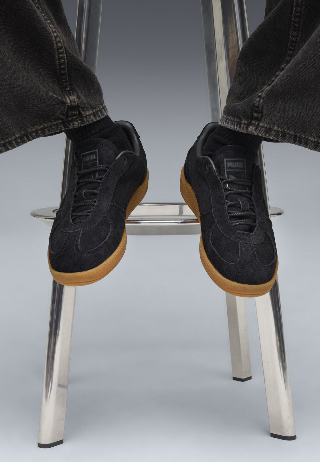 PALERMO GRAFTMAN - Trainers - black-gum