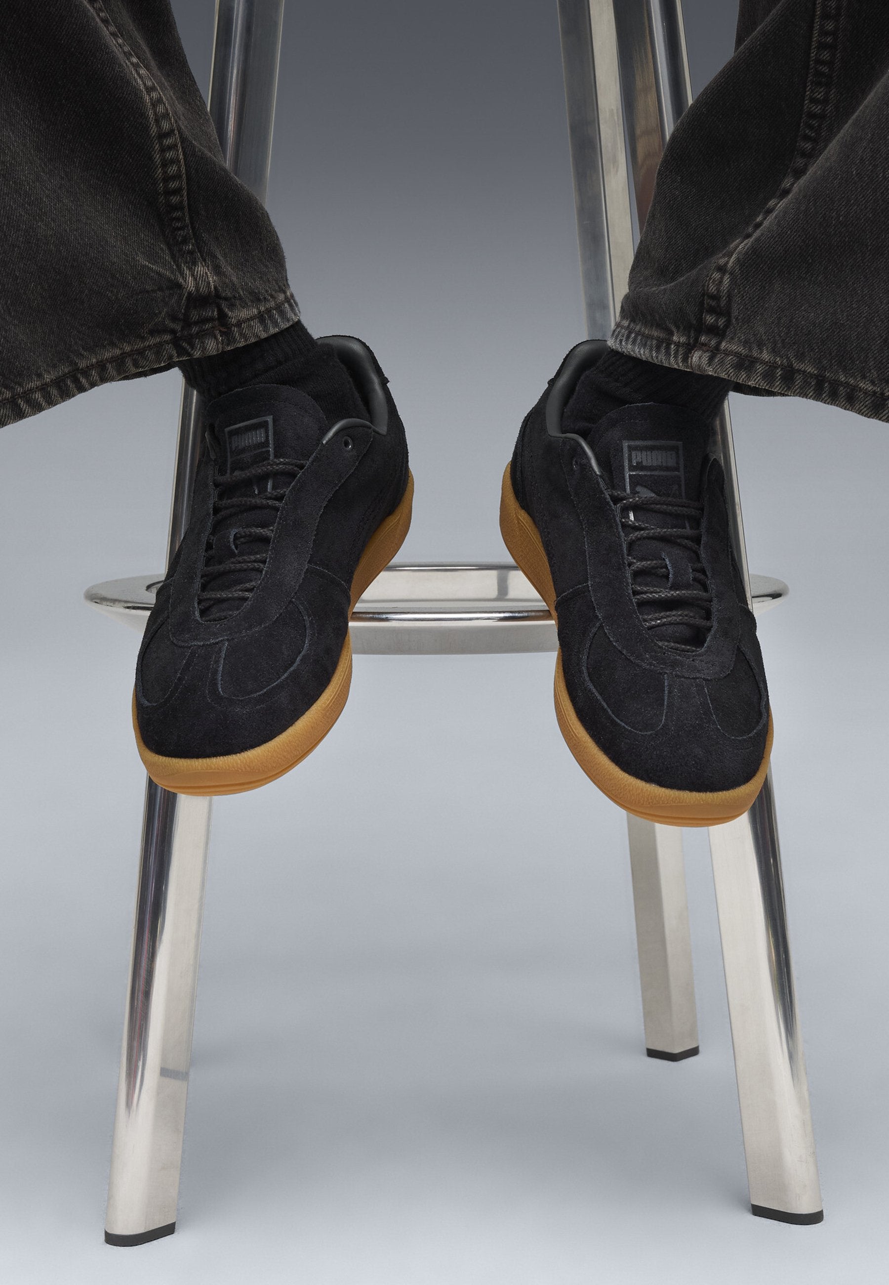 PALERMO GRAFTMAN - Trainers - black-gum