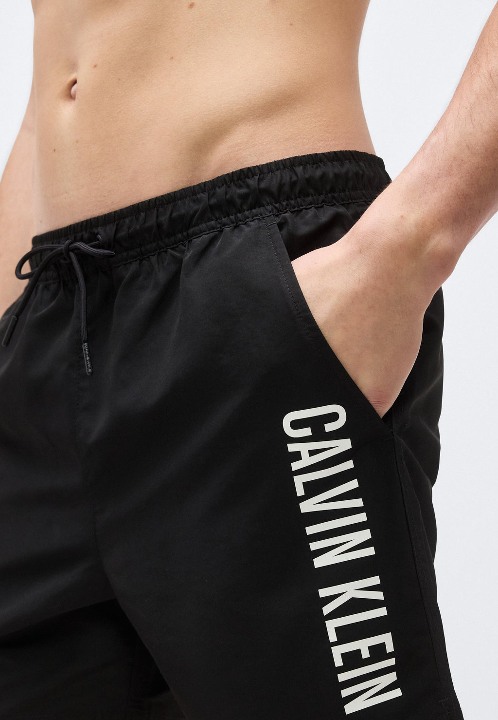 MEDIUM DRAWSTRING INTENSE POWER  - Swimming shorts - black