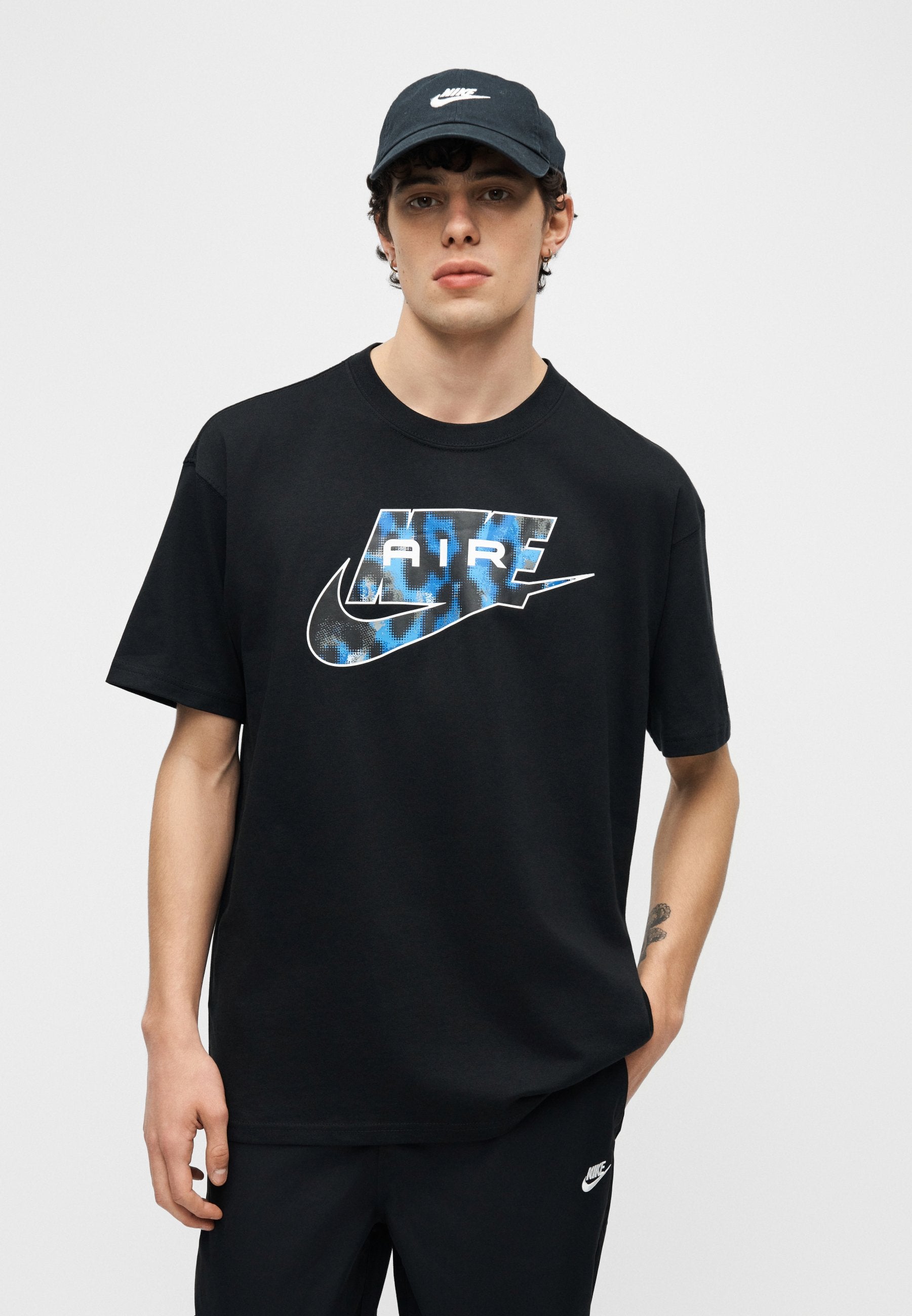 TEE AIR - Print T-shirt - black