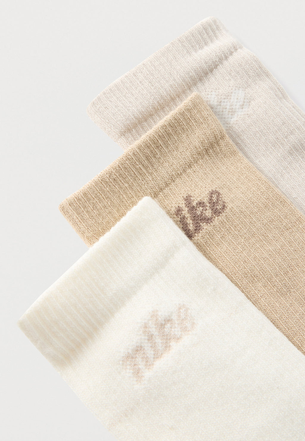 UNISEX 3 PACK - Socks - brown/beige/white