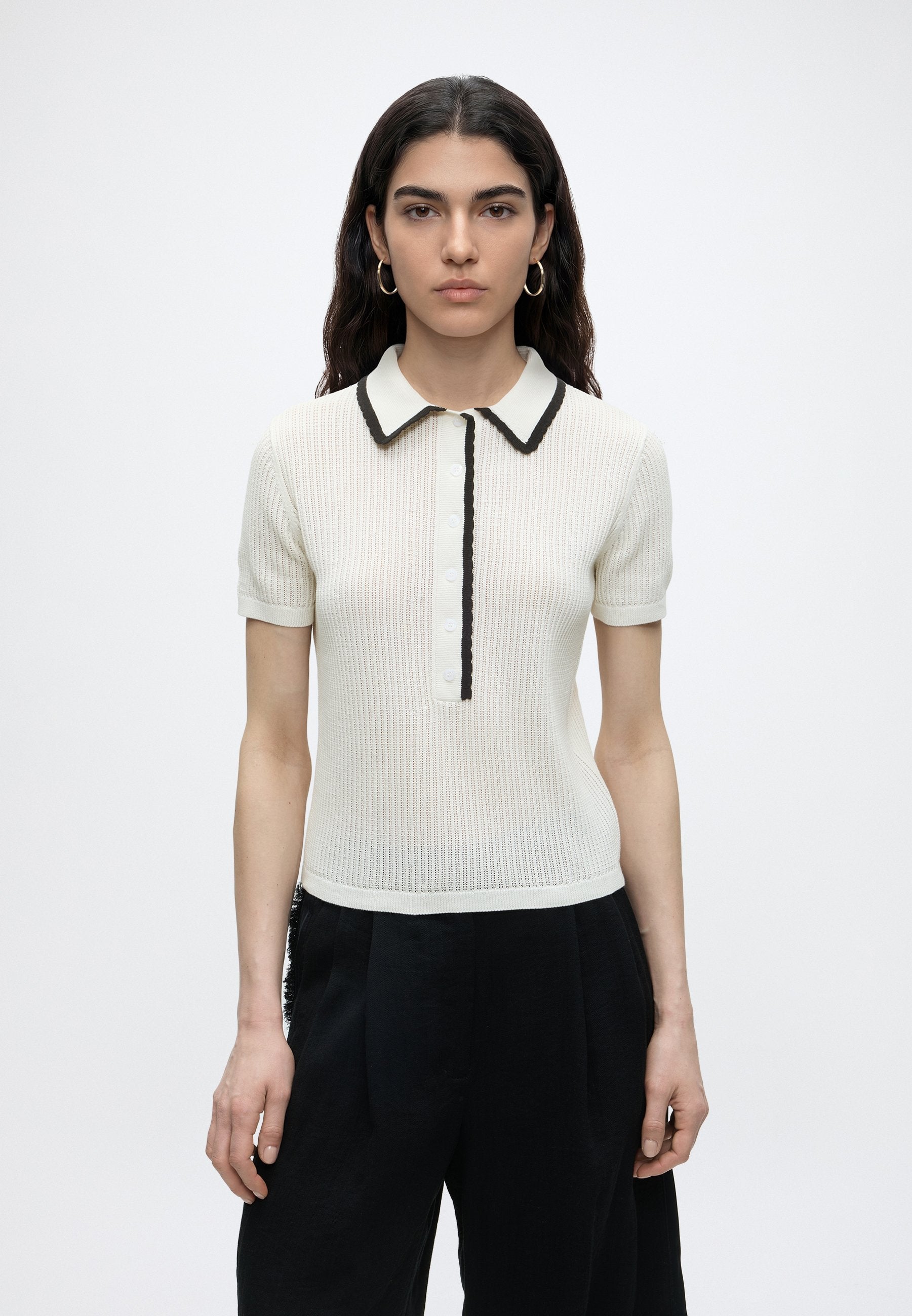 SLYSA - Polo shirt - open white