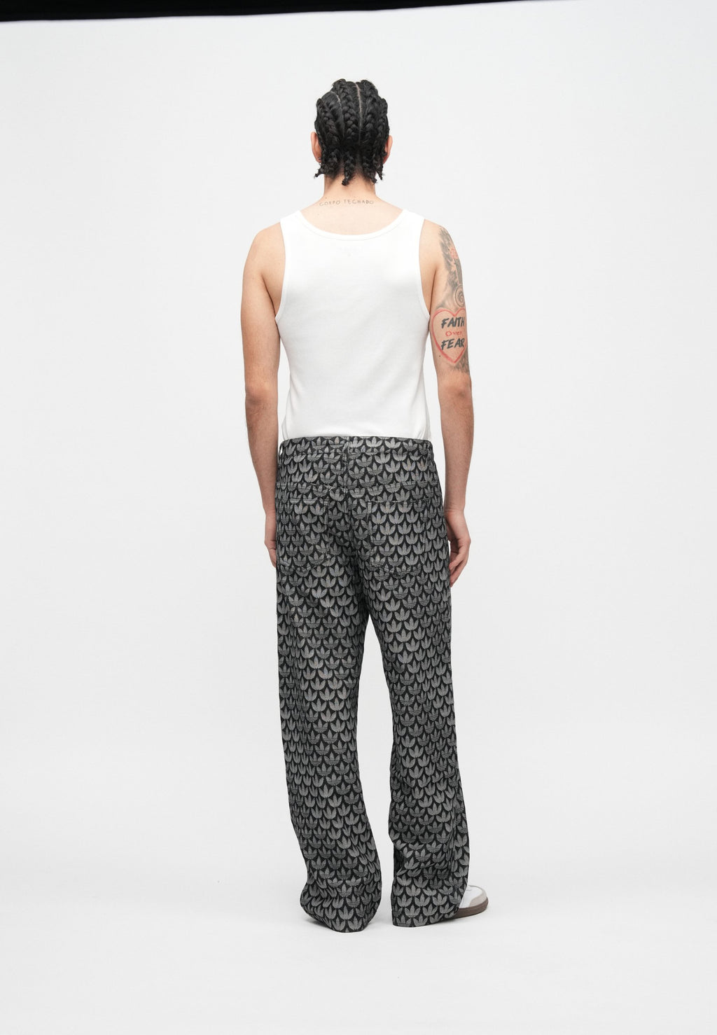 MONOGRAM PANT - Relaxed fit jeans - black
