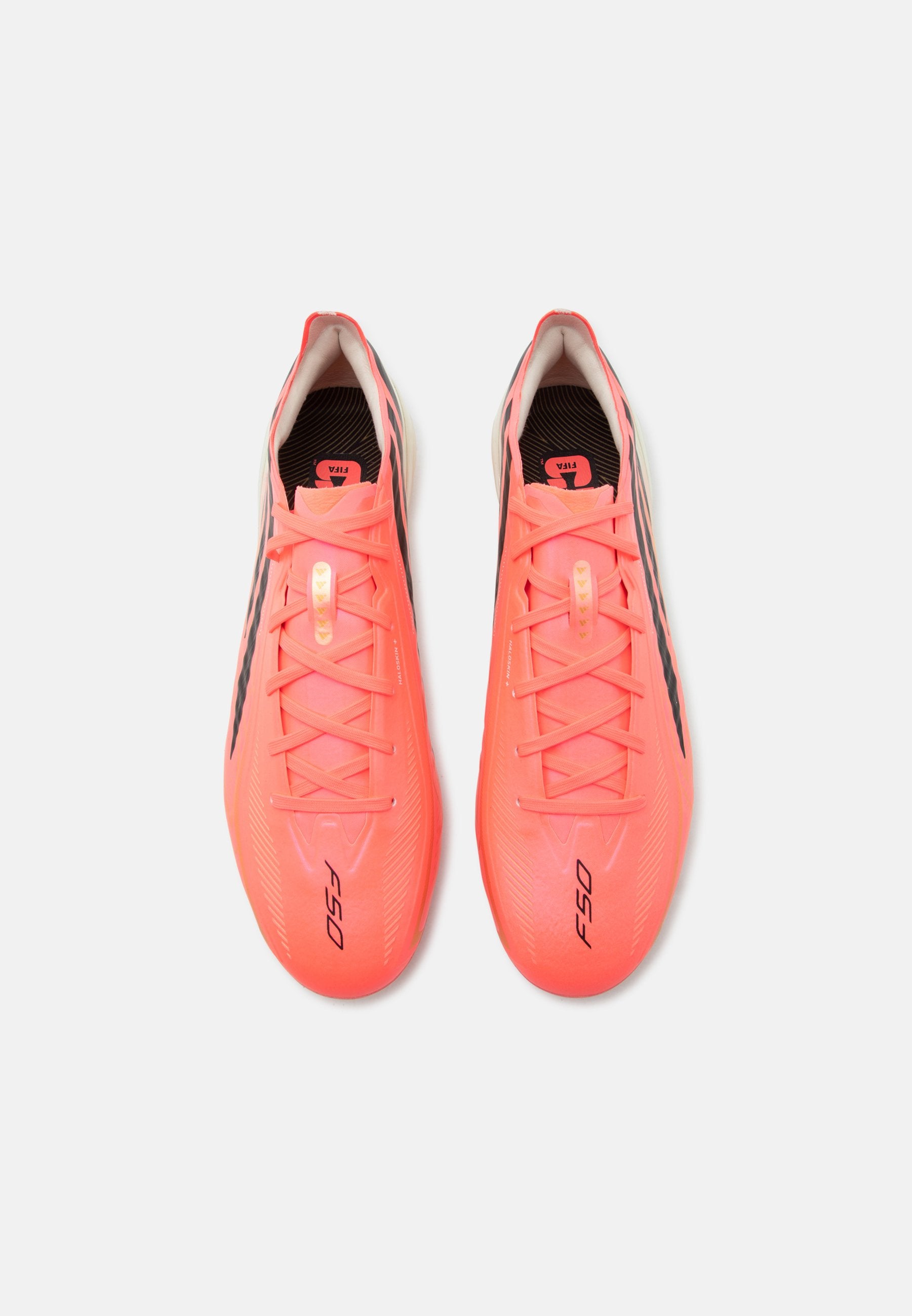 F50 HYPERFAST PRO FIRM GROUND UNISEX - Firm-ground football boots - solar turbo/core black/gold-coloured metallic