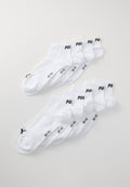 QUARTER PLAIN UNISEX 9 PACK - Sports socks - white