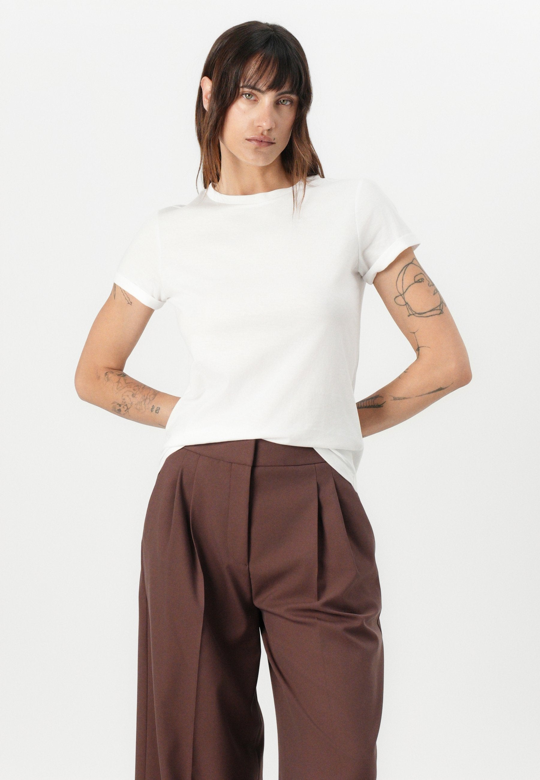 THE PLAIN TEE - Basic T-shirt - white