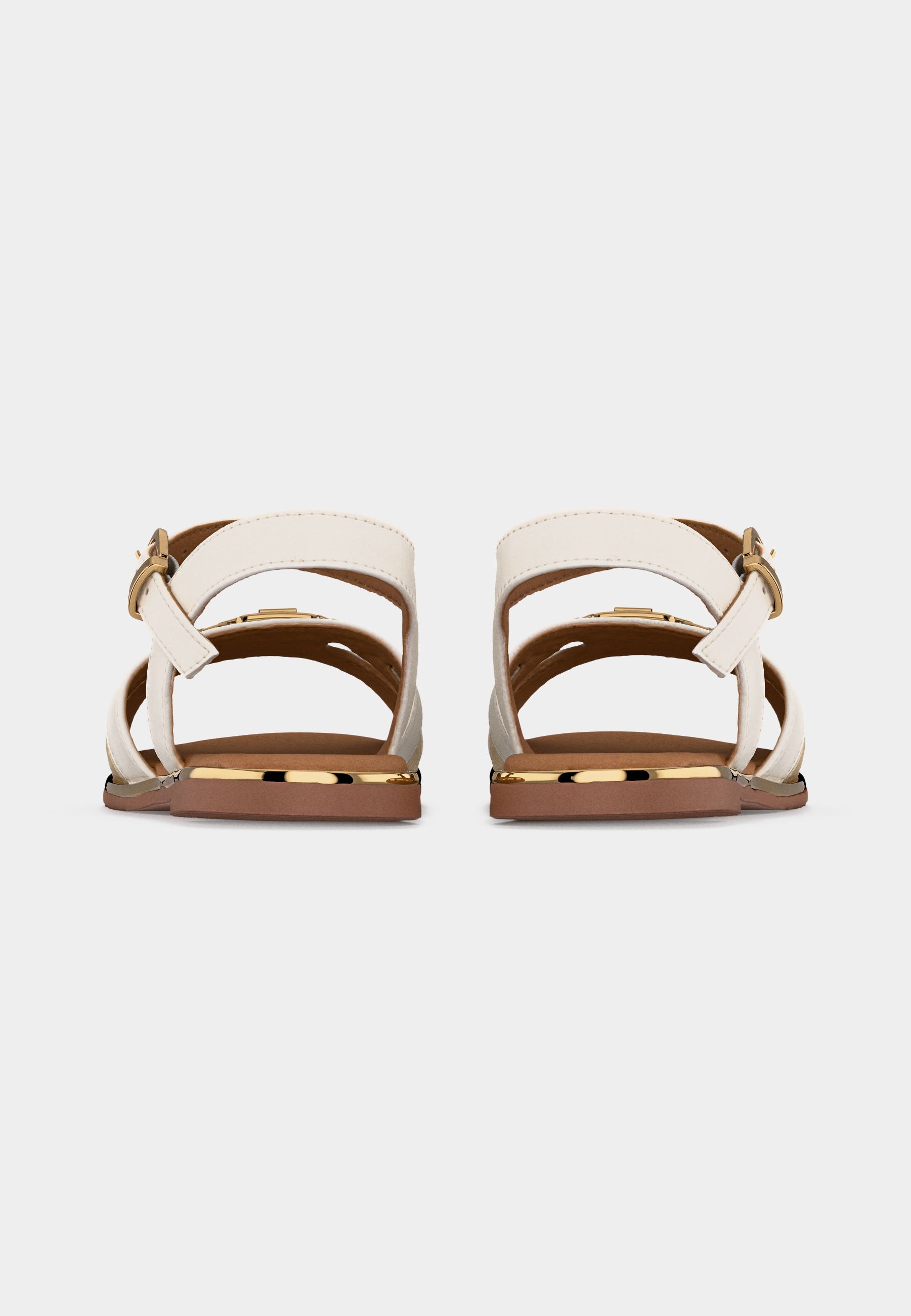 MARY - Sandals - white/platinum-coloured