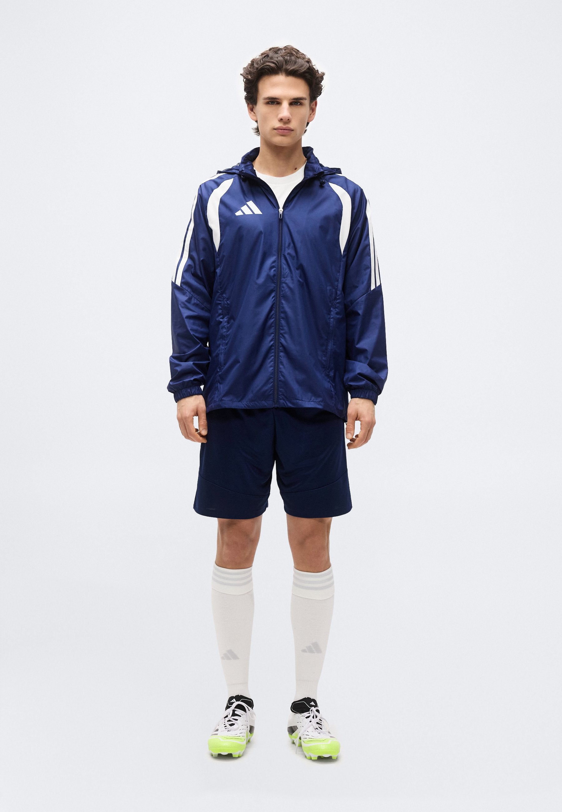 LIGUE TIRO26 - Coupe-vent - bleu marine 2/blanc