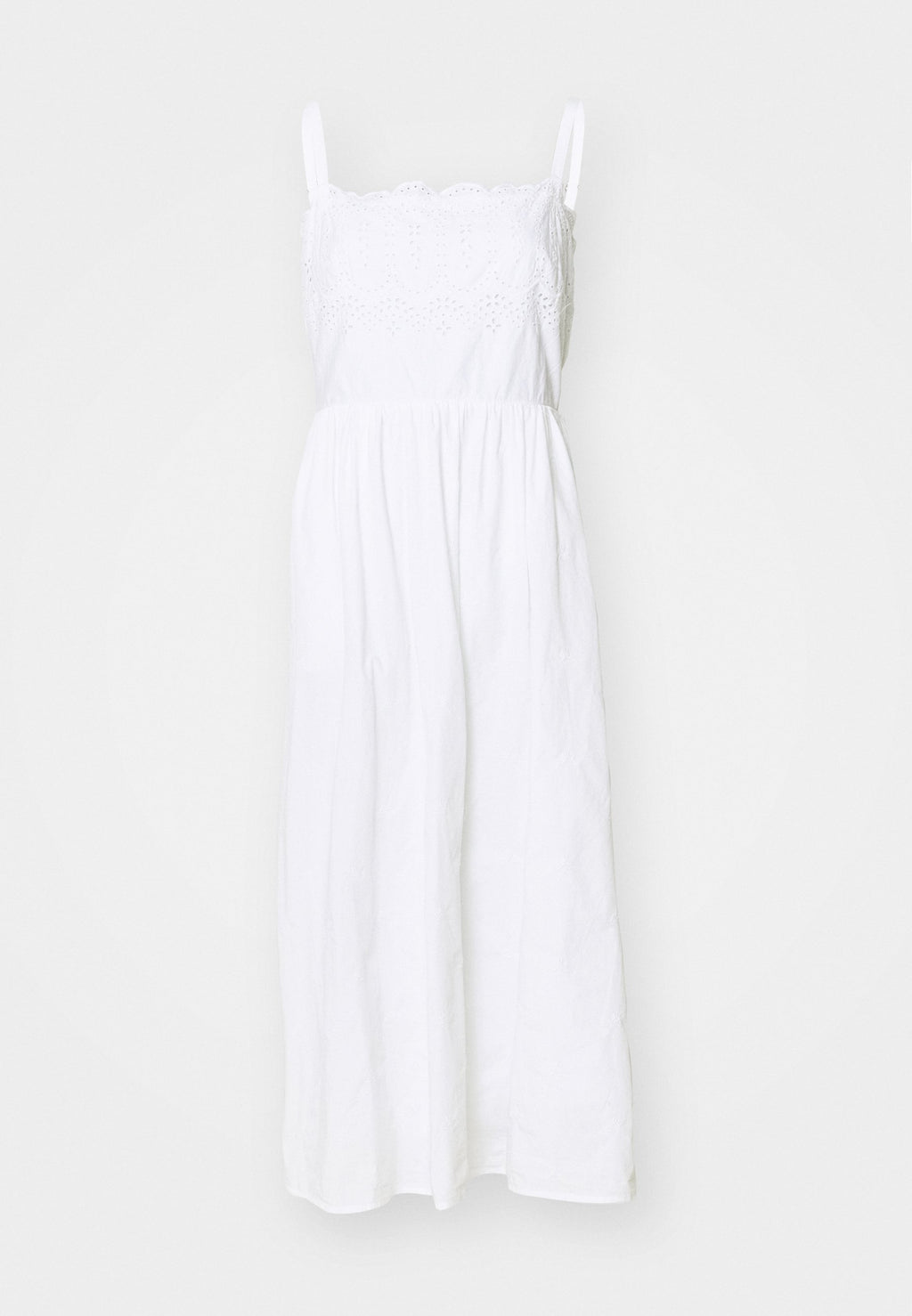 EYELET MIDI DRESS - Day dress - optic white