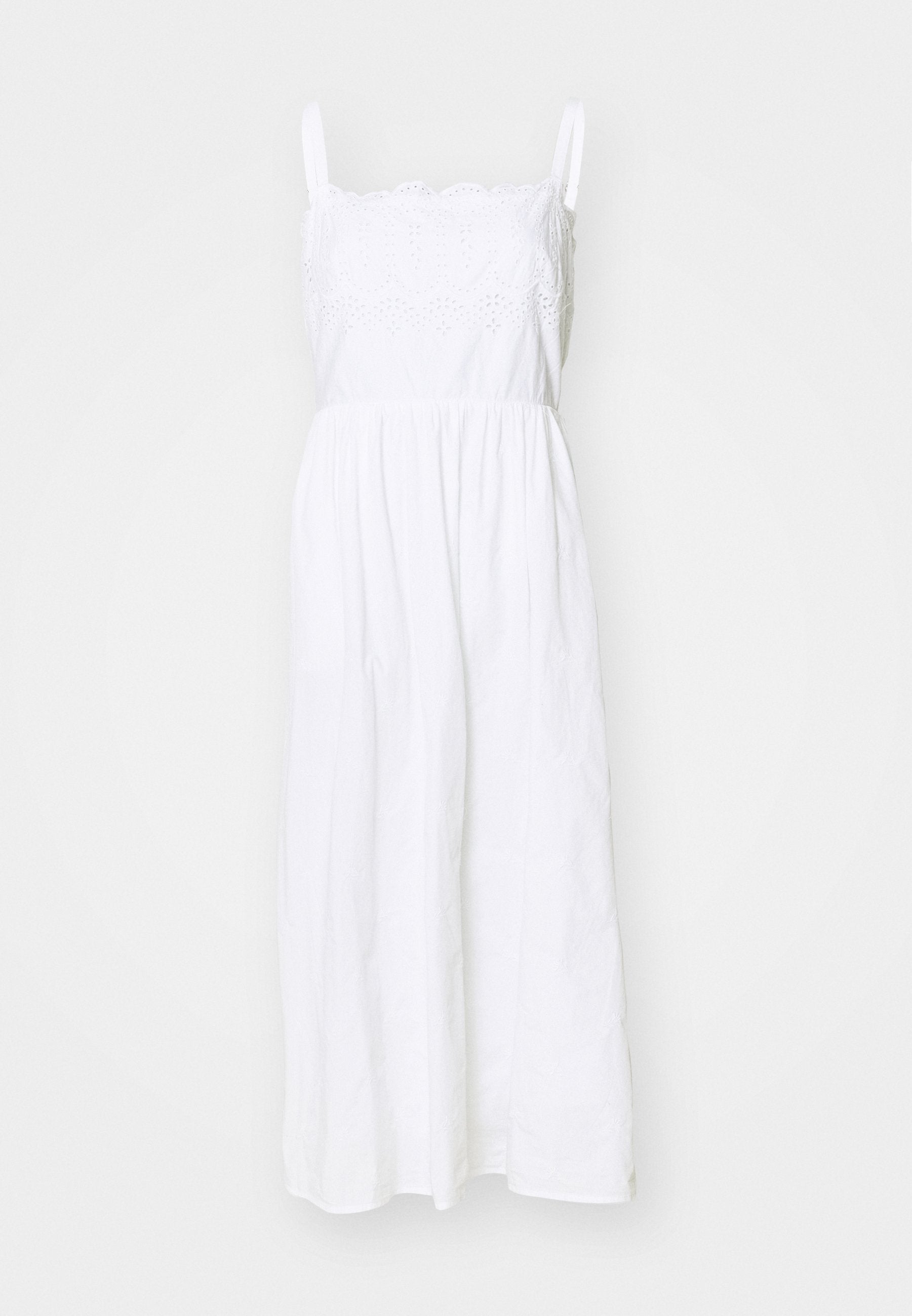 EYELET MIDI DRESS - Day dress - optic white