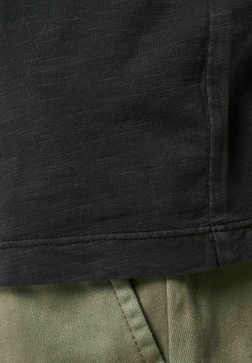 ESPLIT NECK   - Basic T-shirt - black