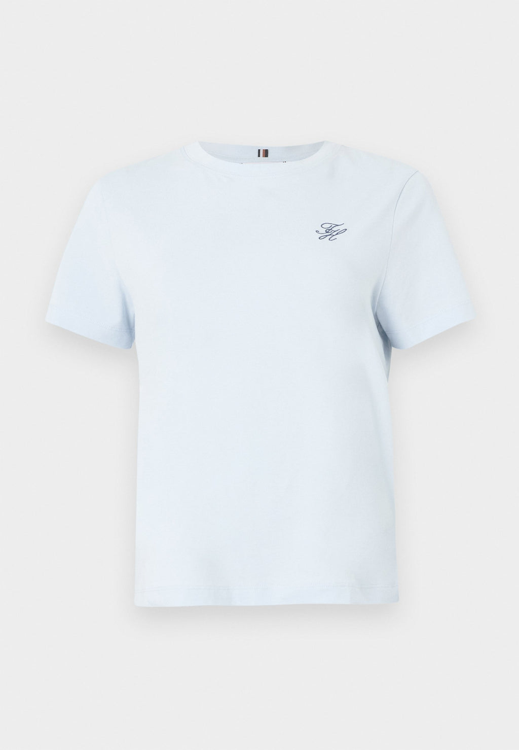 TEE-SHIRT RAS DU COU EN JERSEY BRODÉ AVEC LOGO - T-shirt basique - keepsake blue