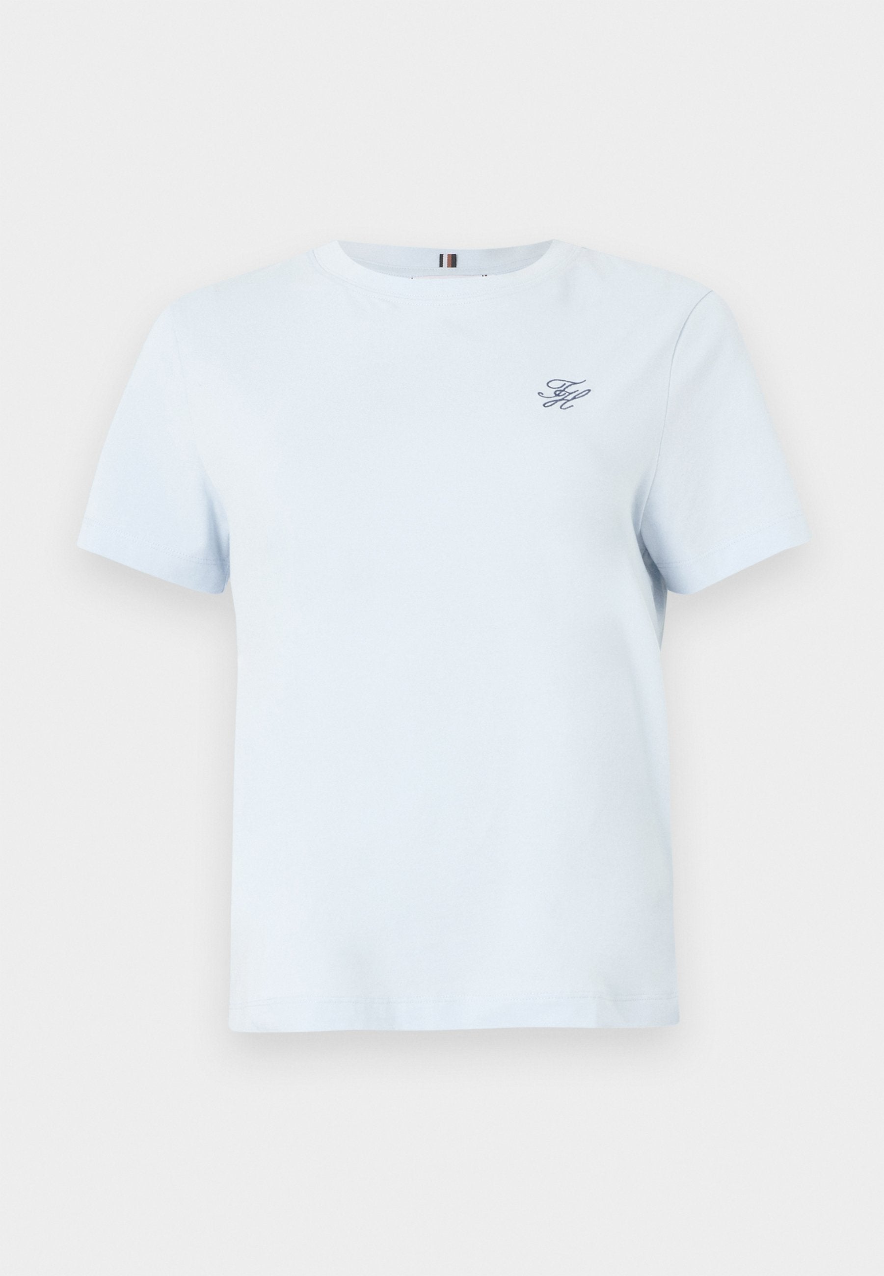 TEE-SHIRT RAS DU COU EN JERSEY BRODÉ AVEC LOGO - T-shirt basique - keepsake blue