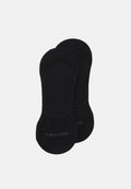 FOOTIE MID CUT UNISEX 2 PACK - Invisible socks - black