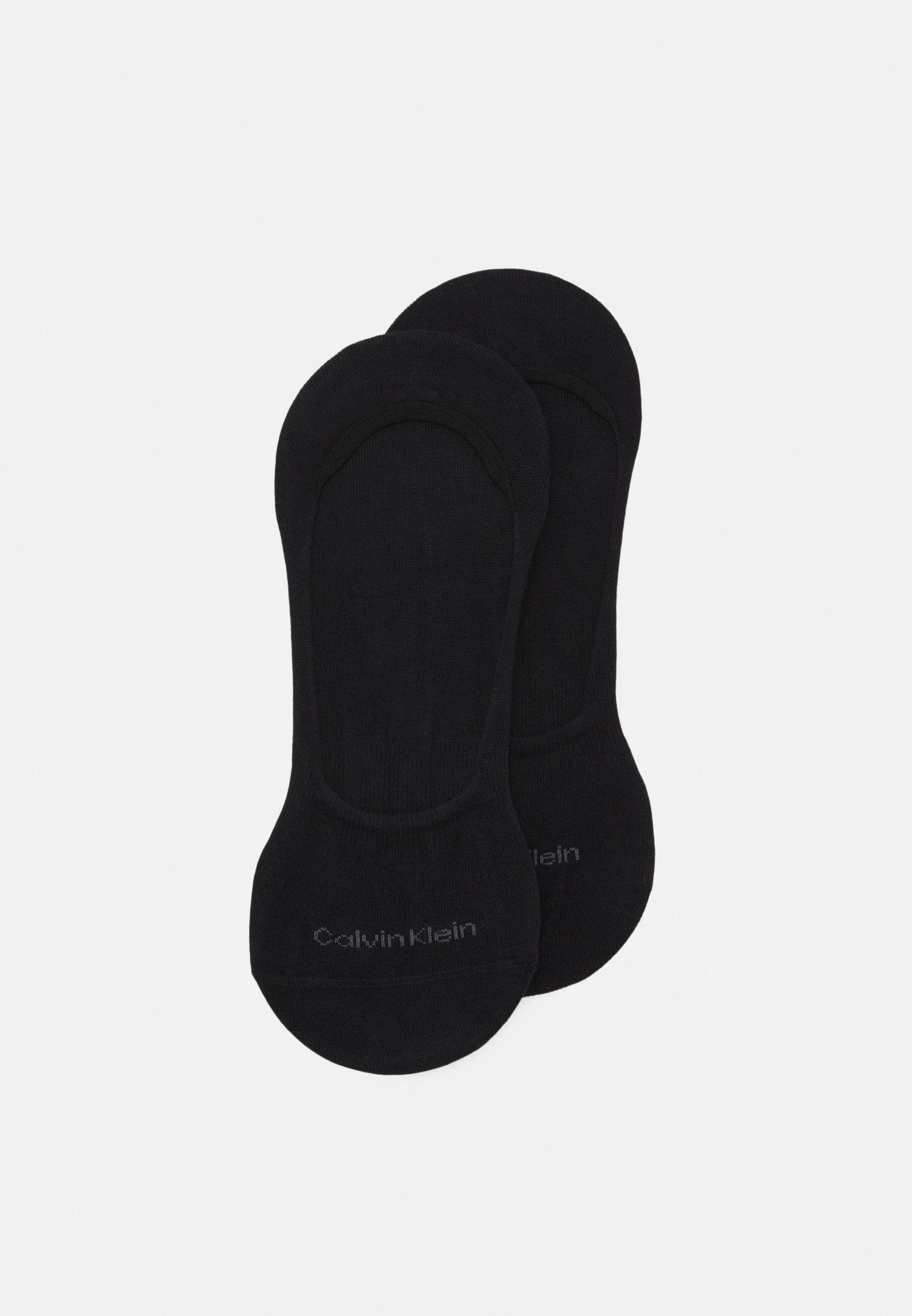 FOOTIE MID CUT UNISEX 2 PACK - Invisible socks - black