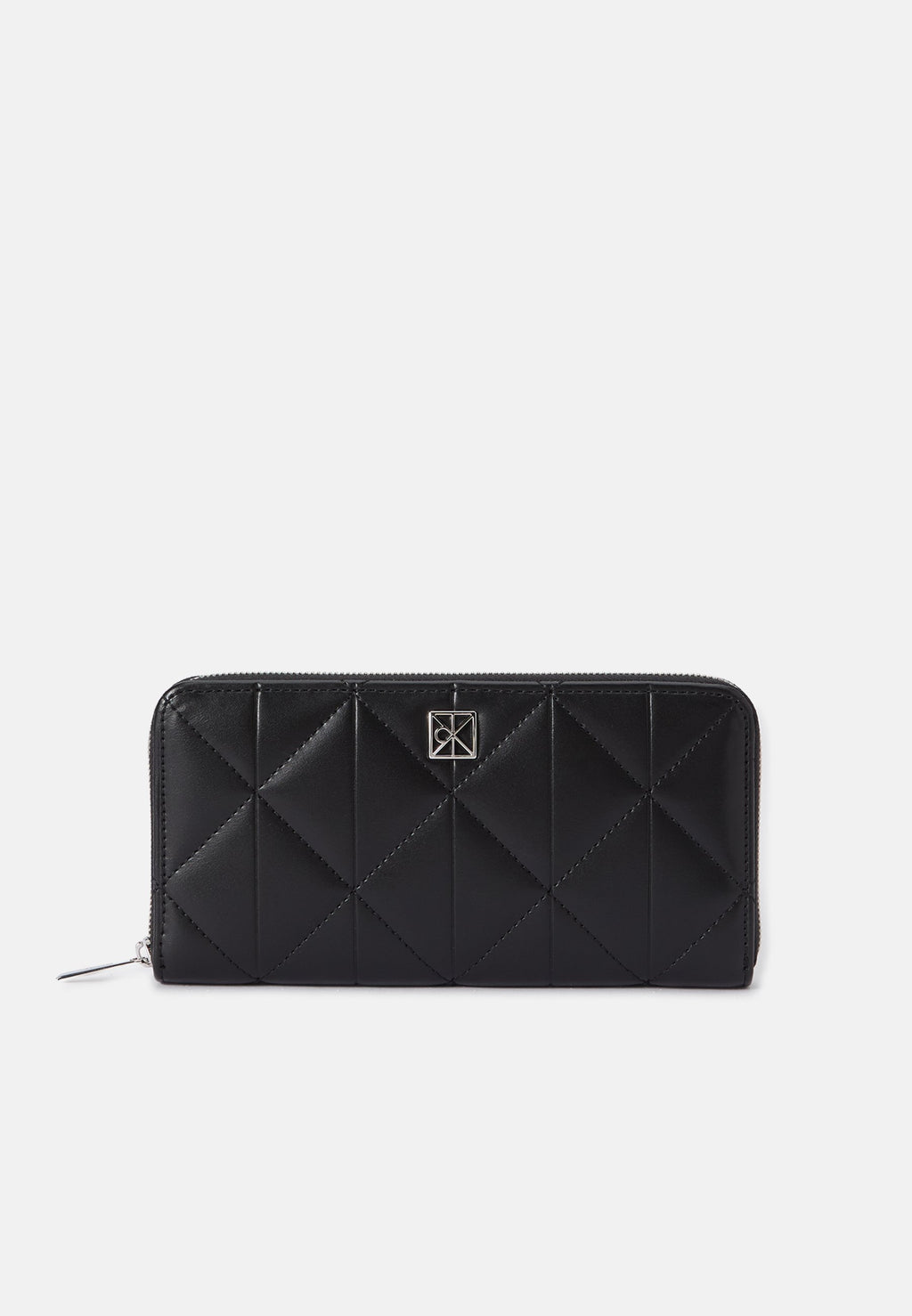 QUILTED LONG ZIP AROUND - Wallet - black