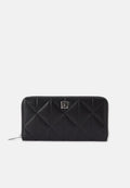 QUILTED LONG ZIP AROUND - Wallet - black