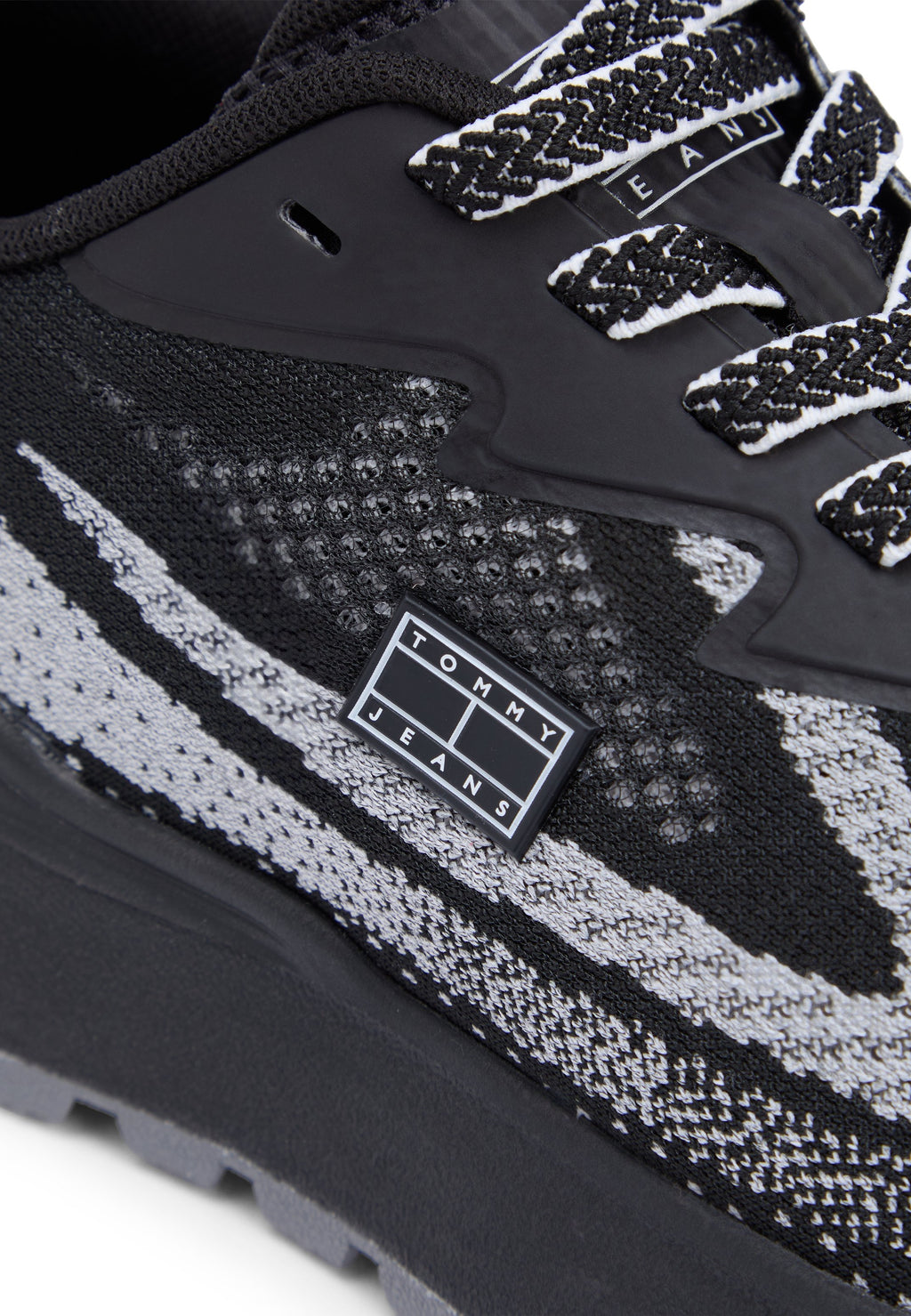MESH JACQUARD CLEAT  - Trainers - black/ecru