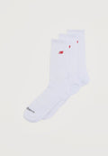 PATCH LOGO CREW UNISEX 3 PACK - Socks - white