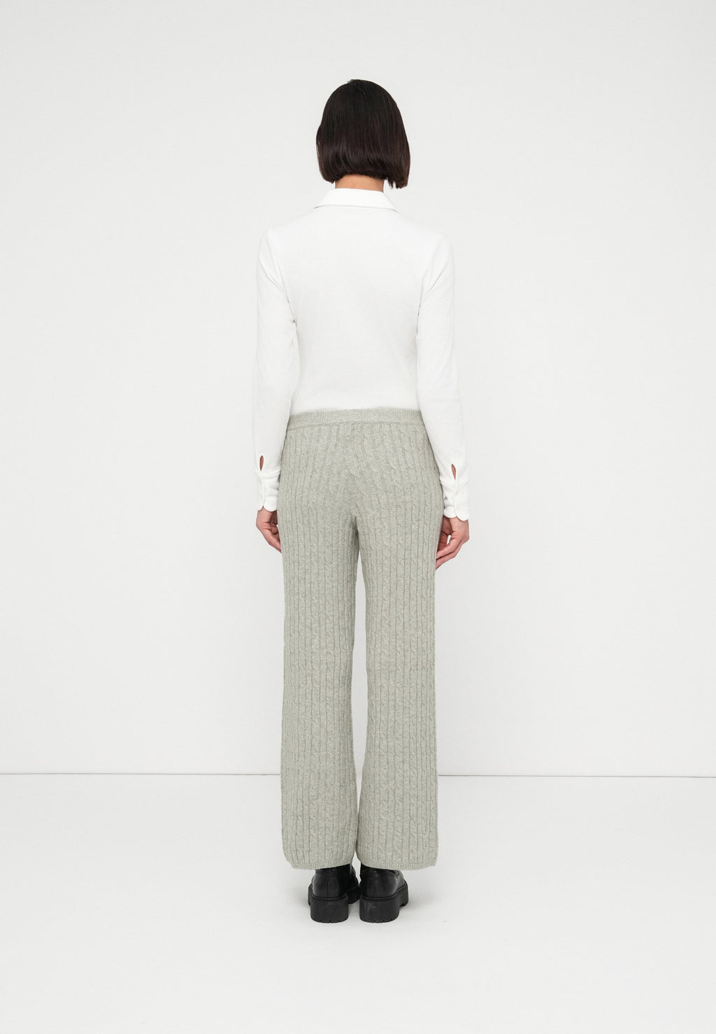 CABLE - Tracksuit bottoms - grey