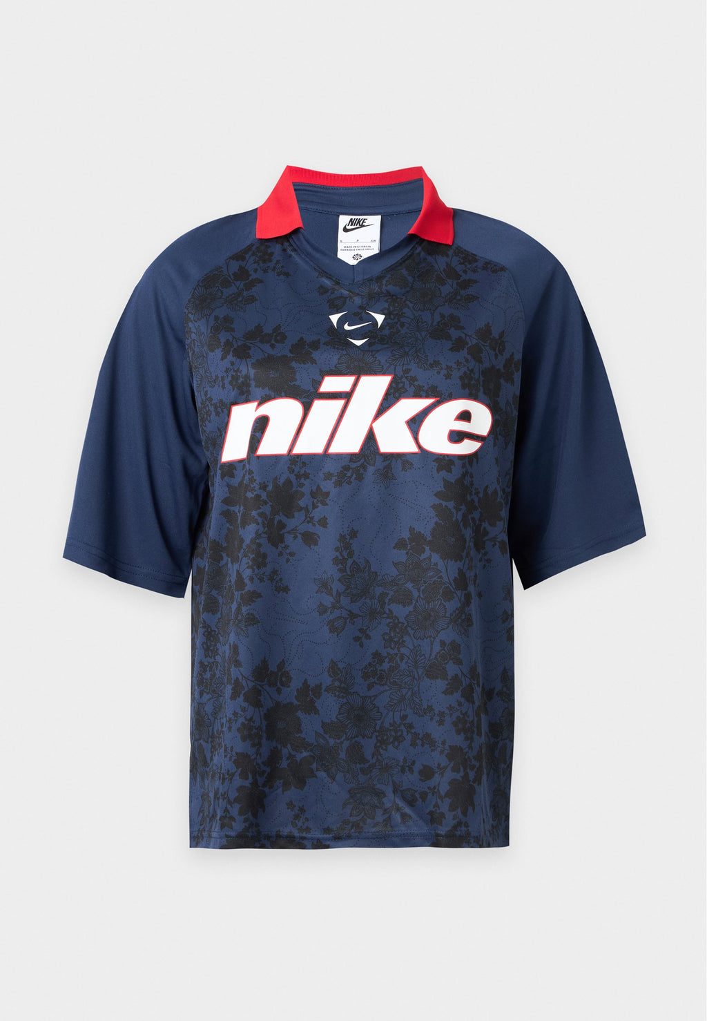 Polo – bleu nuit/rouge feu/noir