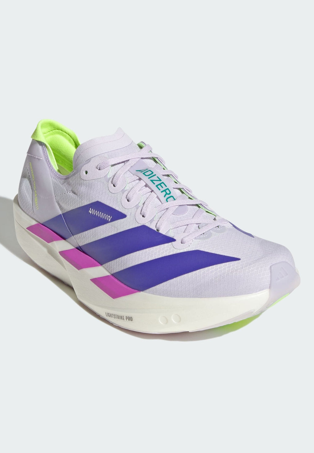 ADIZERO TAKUMI SEN 11 W - Chaussures de running sur route - teinte violette   violet solaire   vert vif