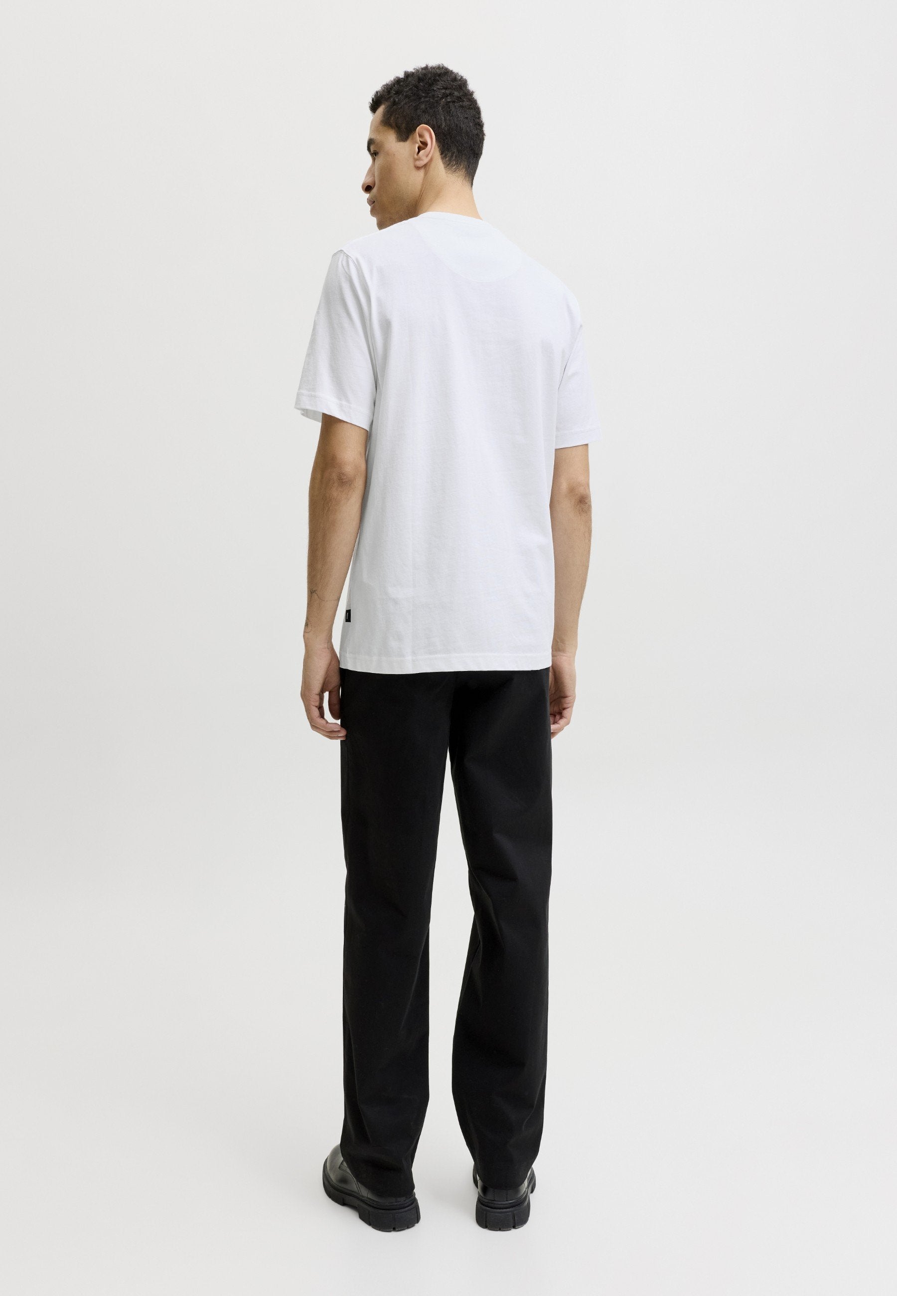 JPRBLALUCAS GRAPHIC TEE - Print T-shirt - bright white