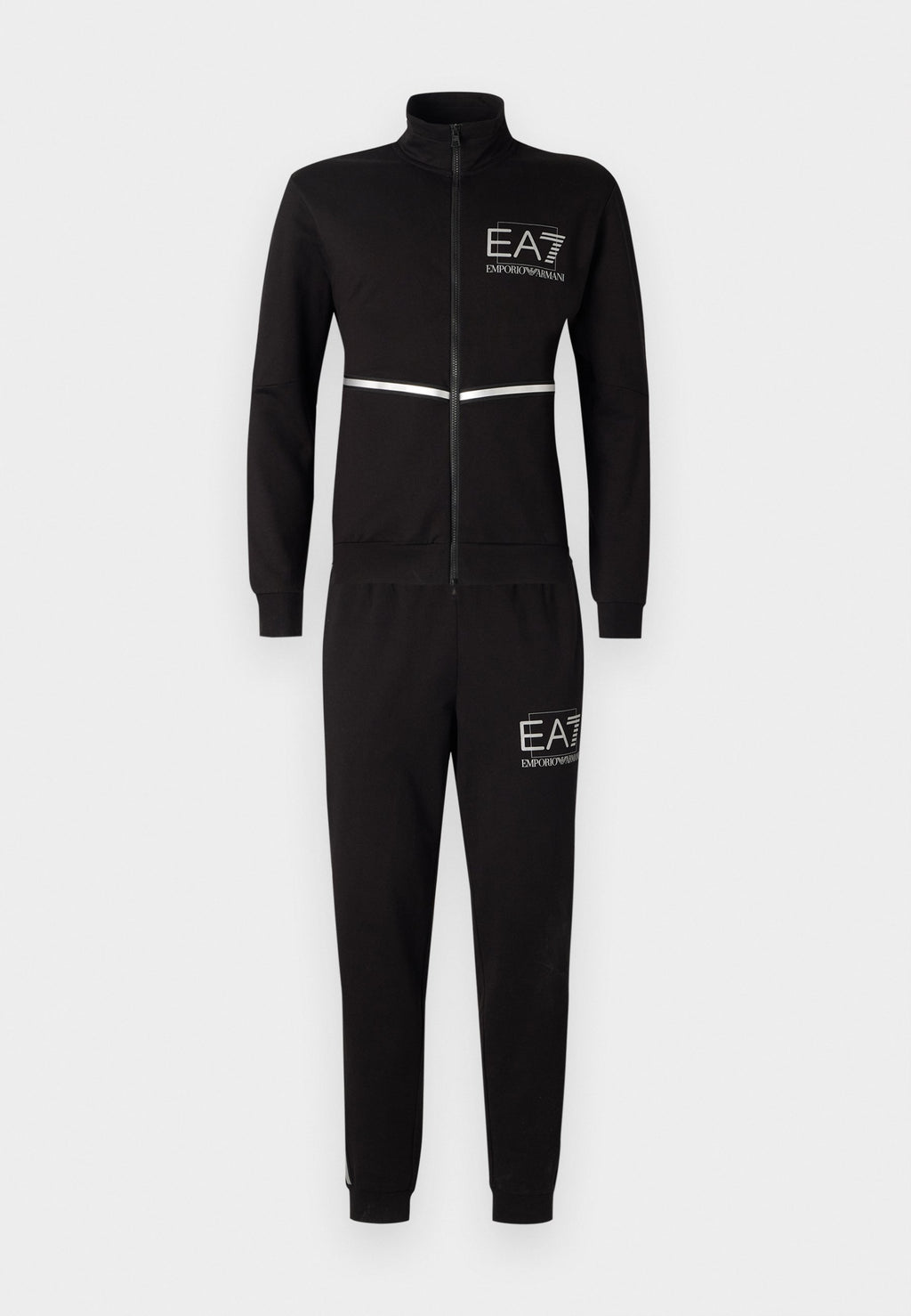 TRAIN VISIBILITY - Tracksuit - black/silver-coloured