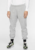 M NK CLUB BB CUFF PANT - Tracksuit bottoms - dk grey heather lt smoke grey white