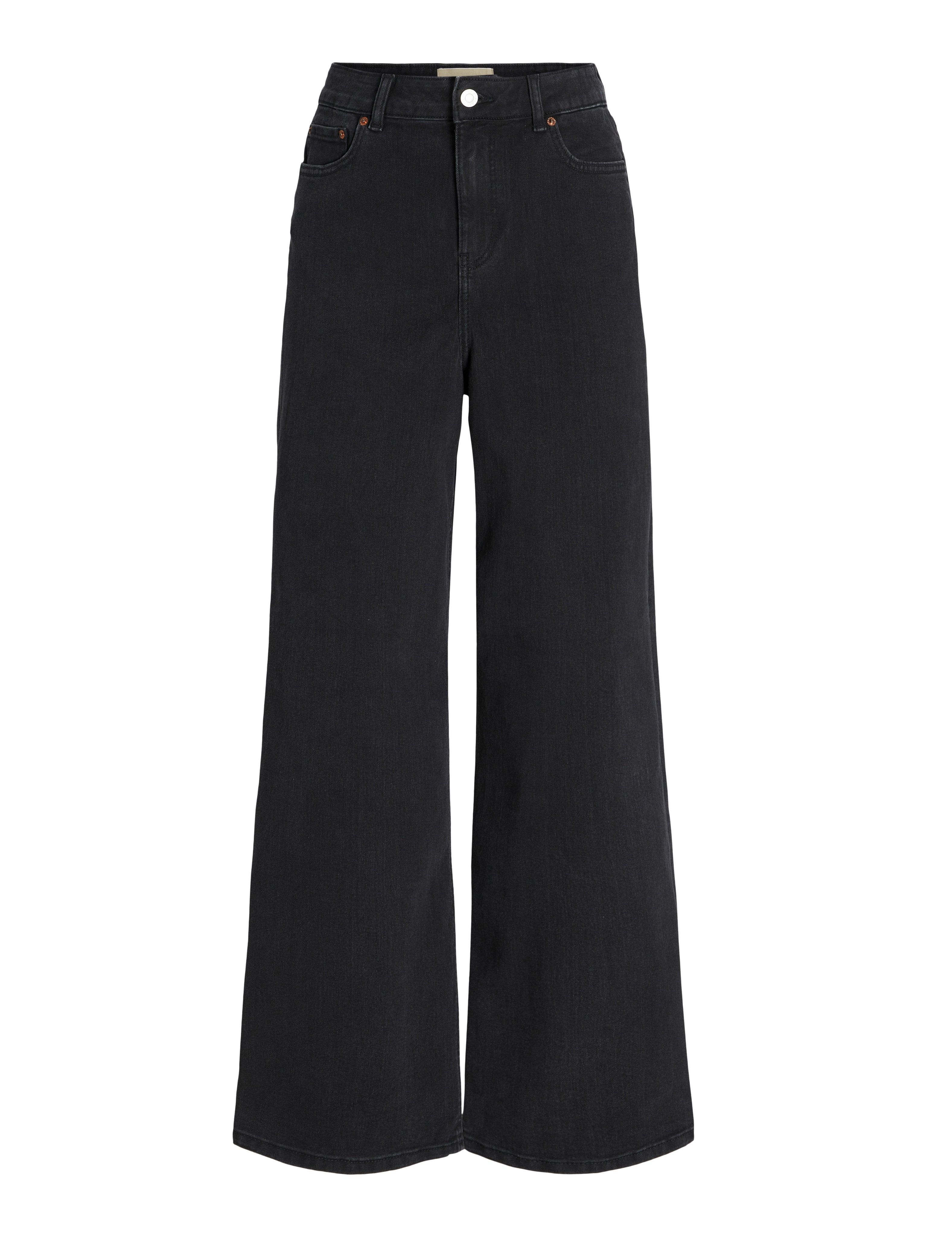 Wide fit JXTOKYO HW C6145 JEANS DNM NOOS - Wide Leg - black denim
