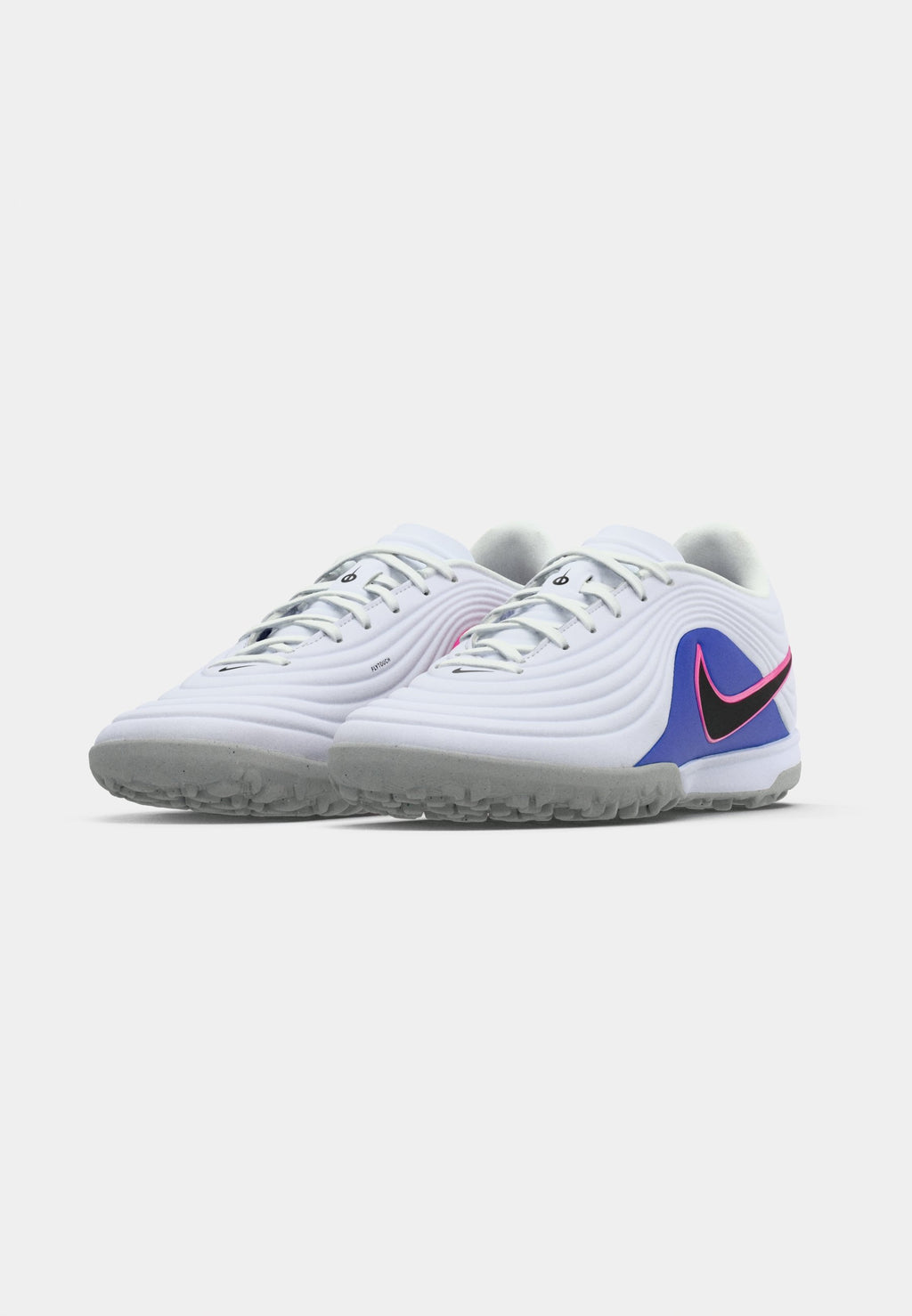 TIEMPO MAESTRO ACADEMY TF UNISEX - Halı Saha Kramponu - beyaz/siyah/yarışçı mavisi/pembe patlaması