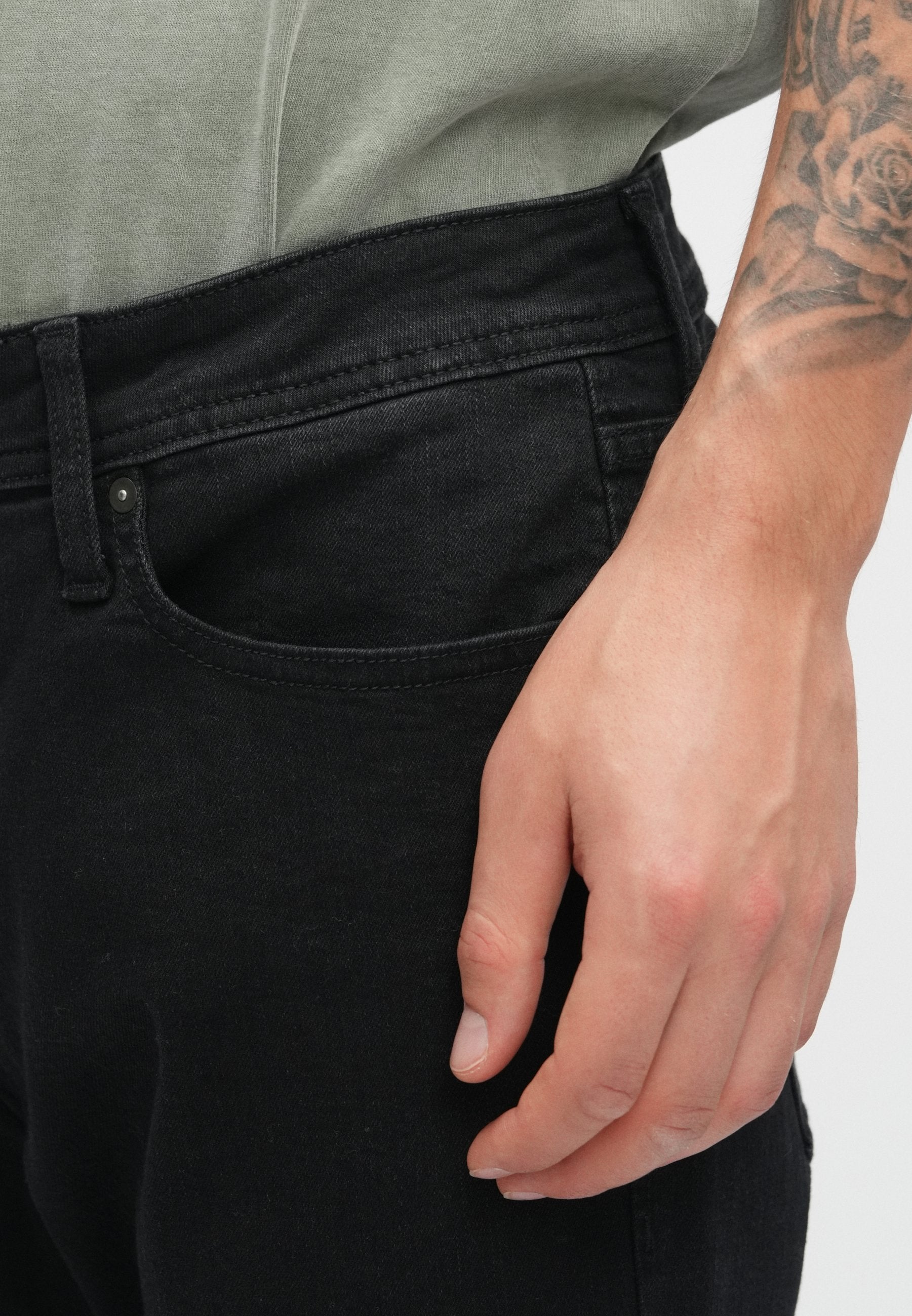Regular fit JJICLARK JJBASIC SQ 356 NOOS - Straight leg jeans - black denim